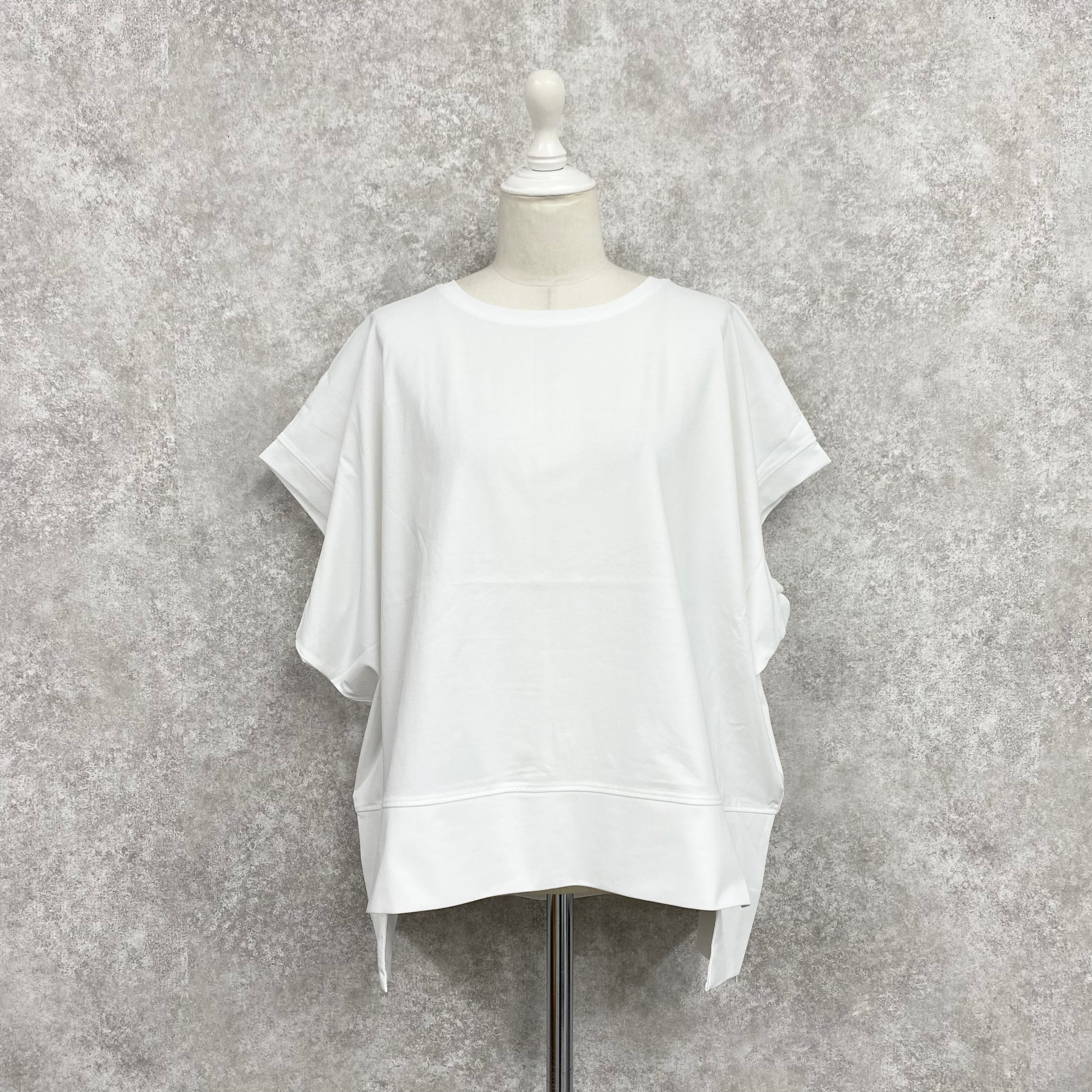 【ASYMM】NEAT TEE -white-