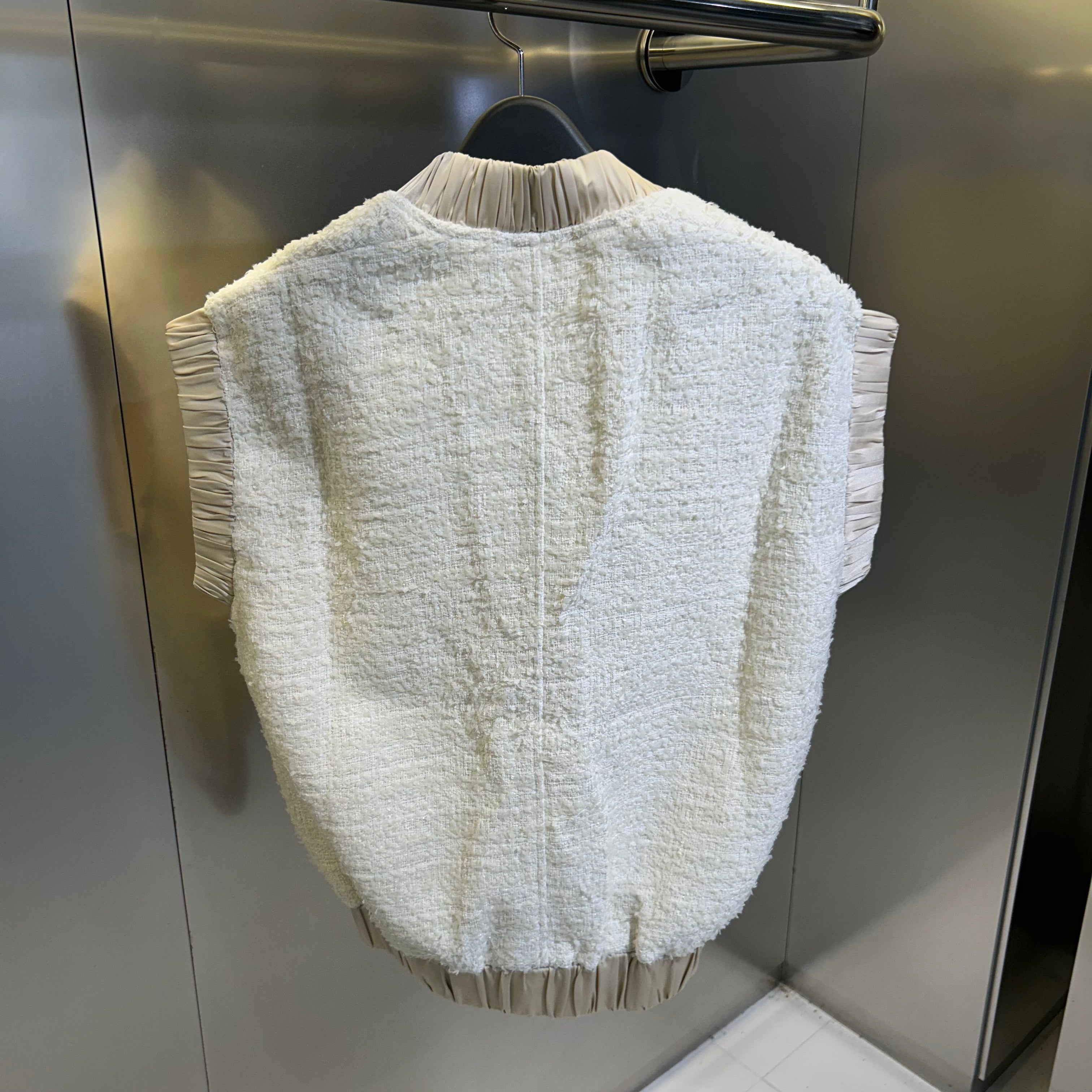 【Rowee】 ツイードベスト アイボリー ※10月下旬〜11月上旬頃より順次発送予定