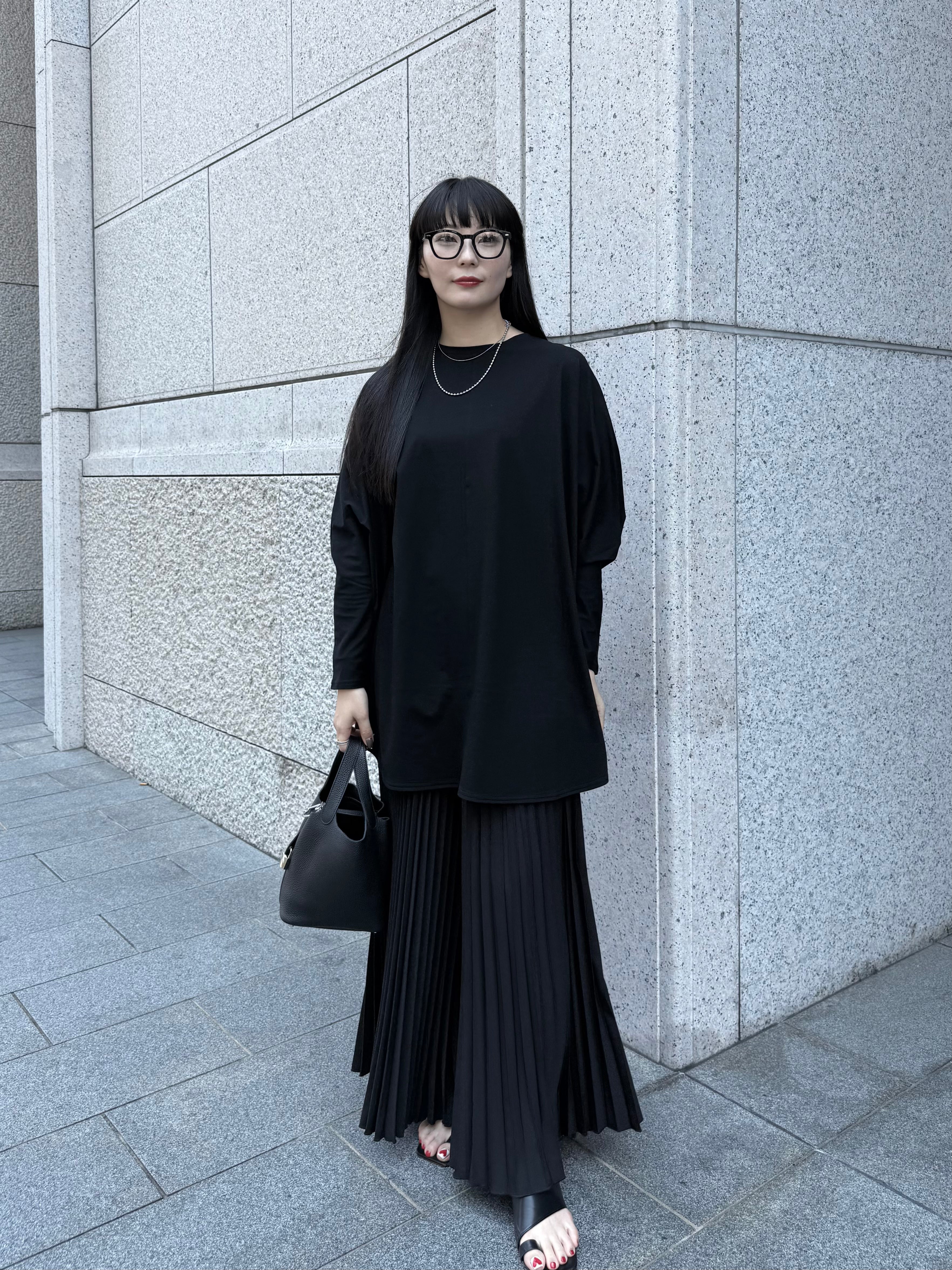 【ASYMM】VOID TEE -black-