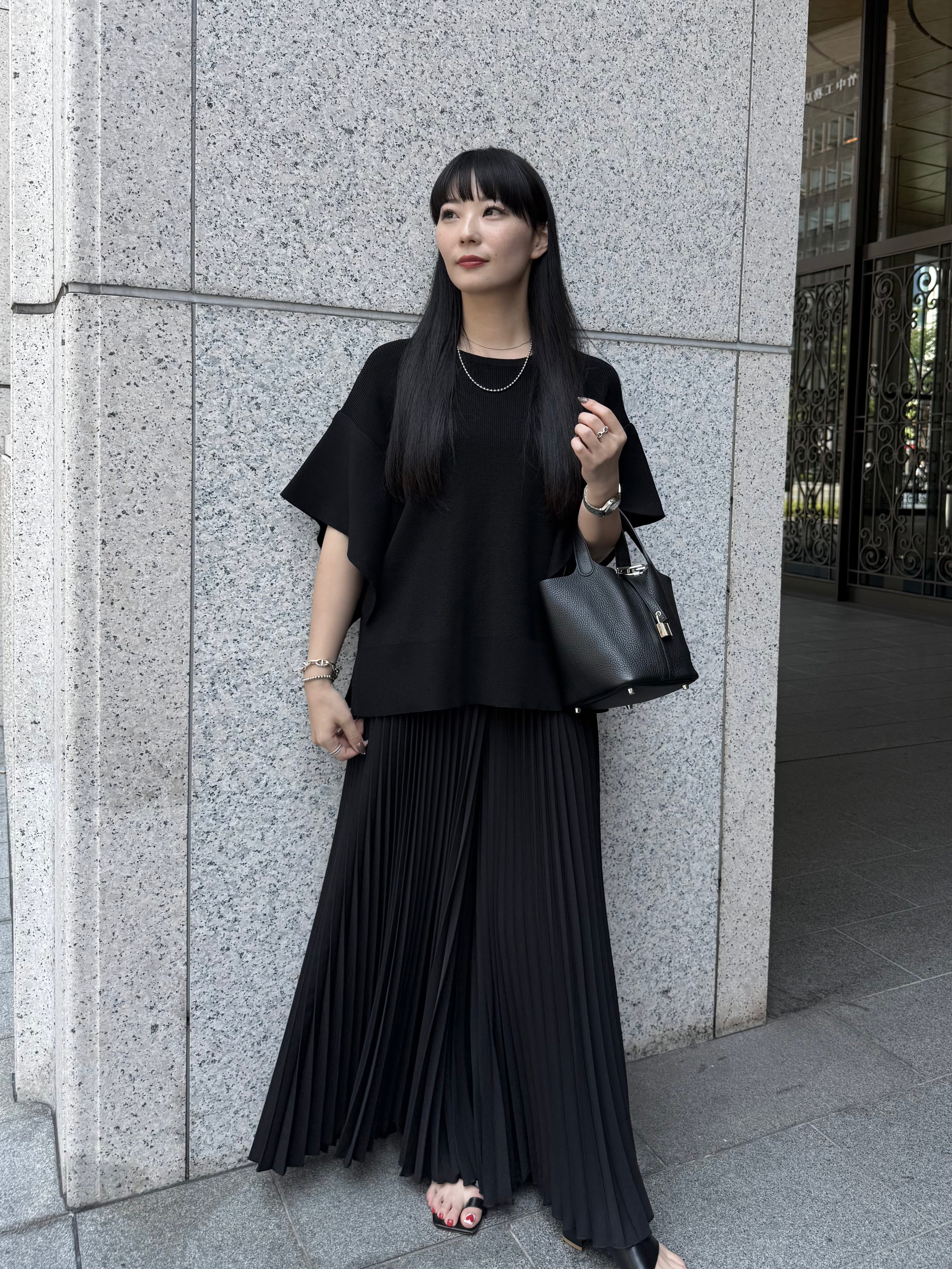 【ASYMM】Slow Knit -black-