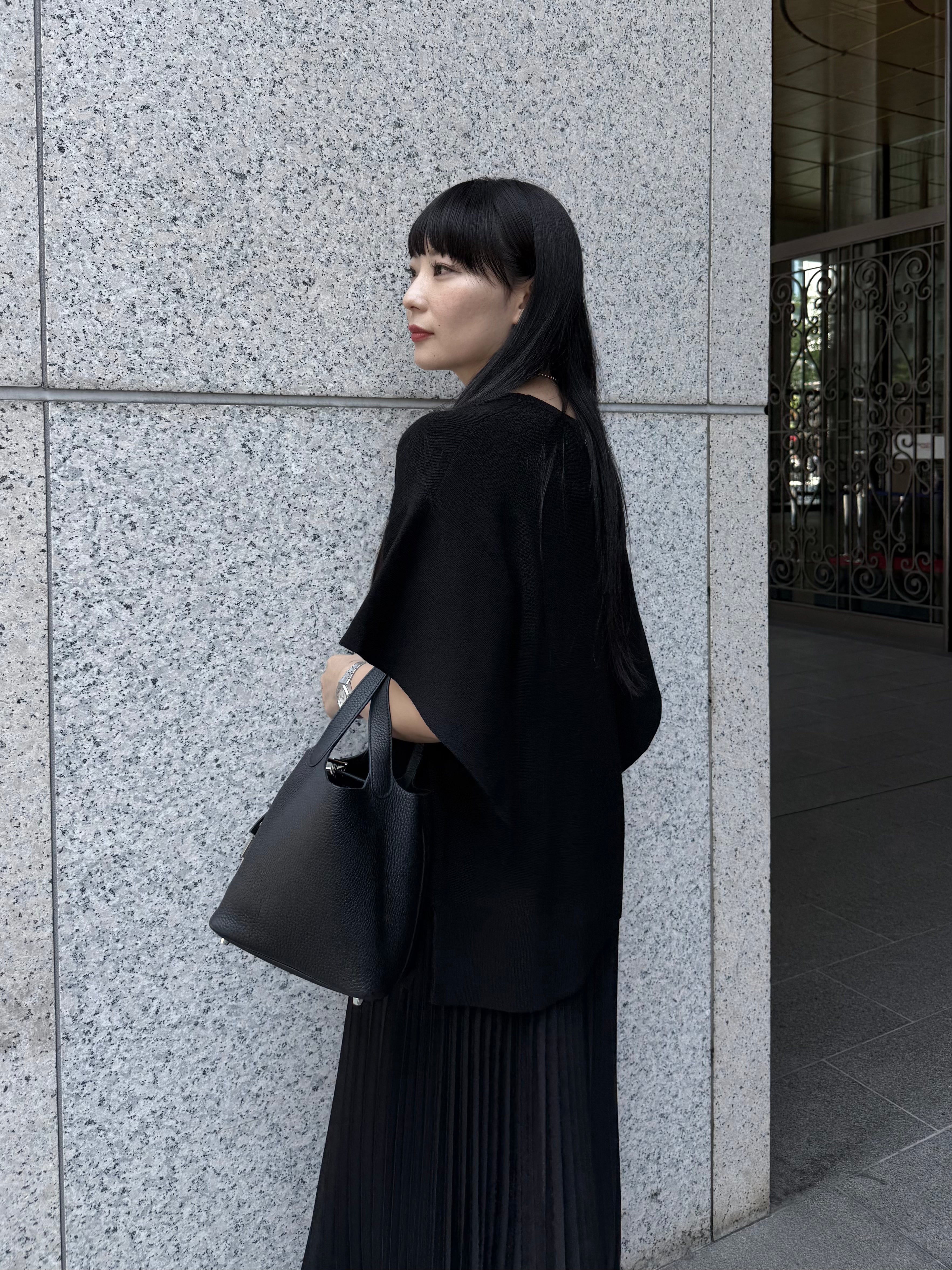 【ASYMM】Slow Knit -black-