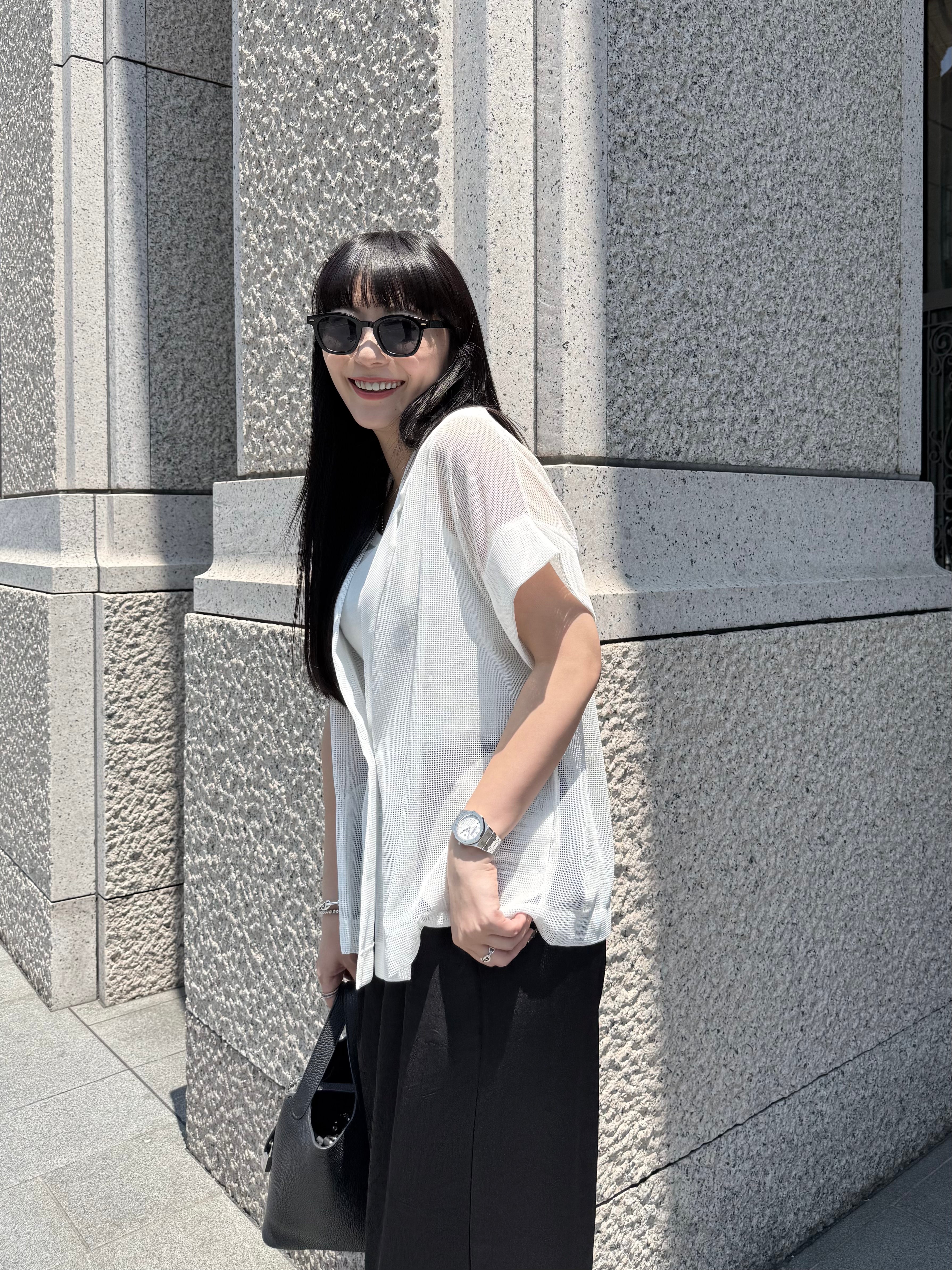 【ASYMM】AIR Mesh Jacket -white-