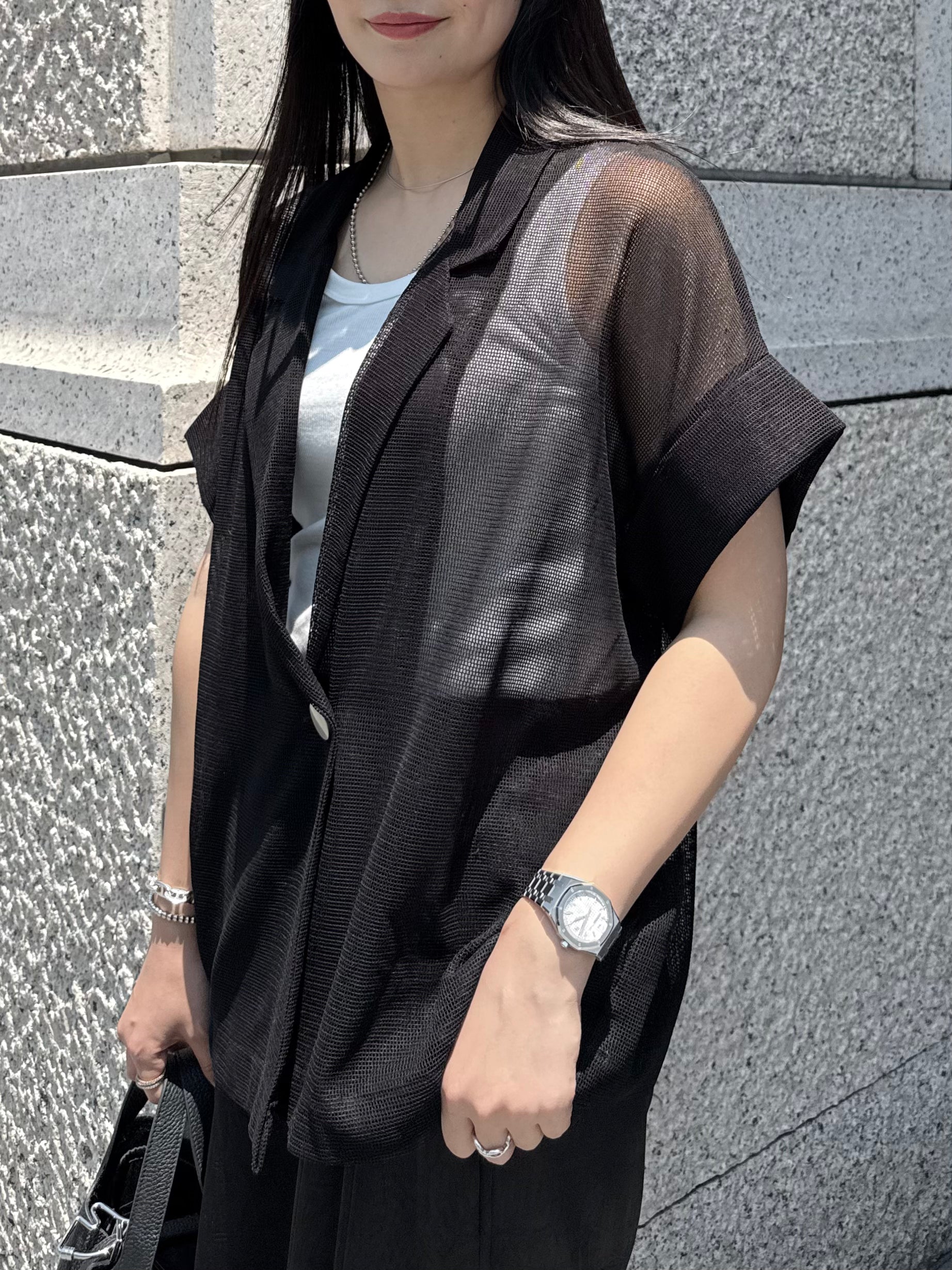 【ASYMM】AIR Mesh Jacket -black-