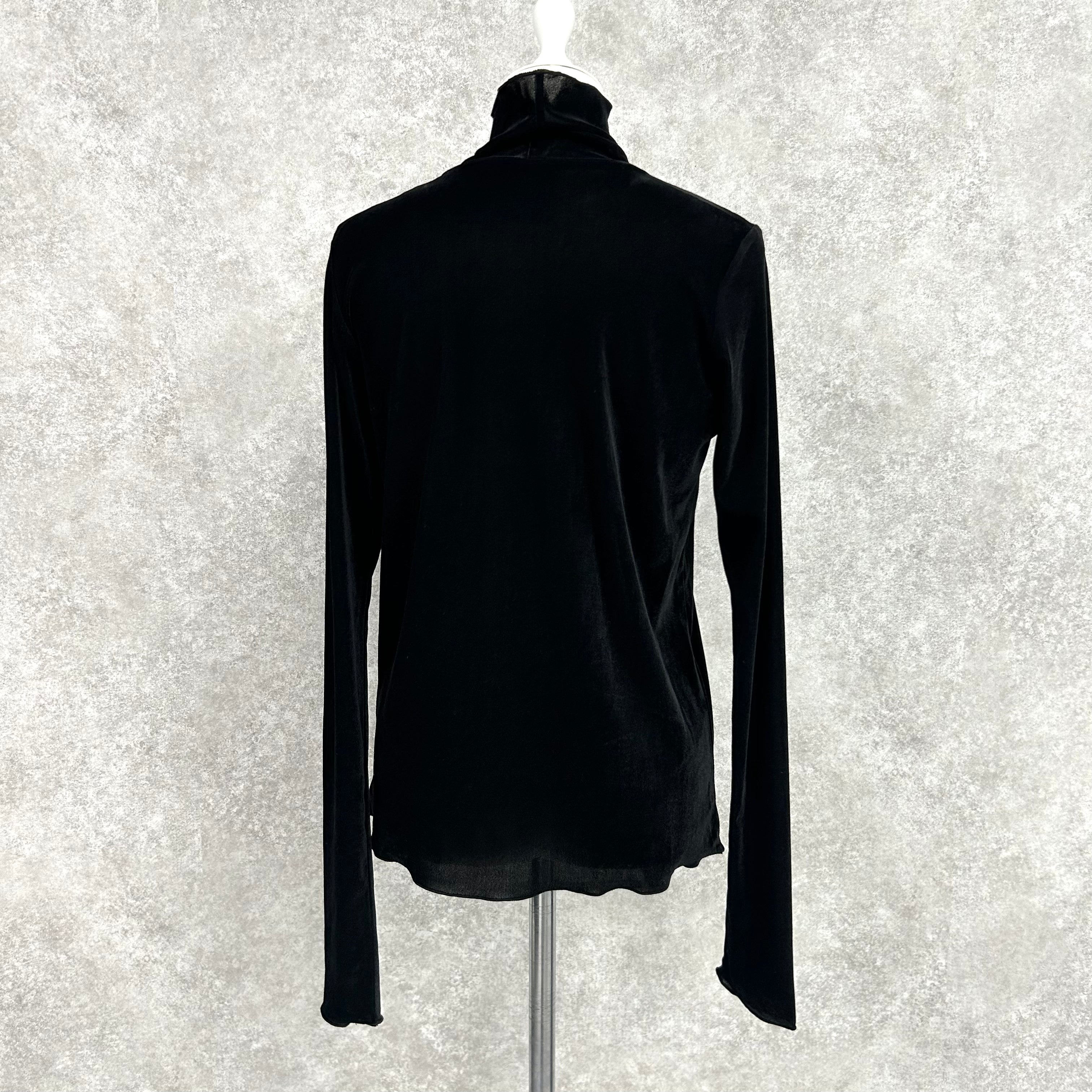 ベロアシアータートルネック -ブラック- ※10/15-21頃より順次配送予定