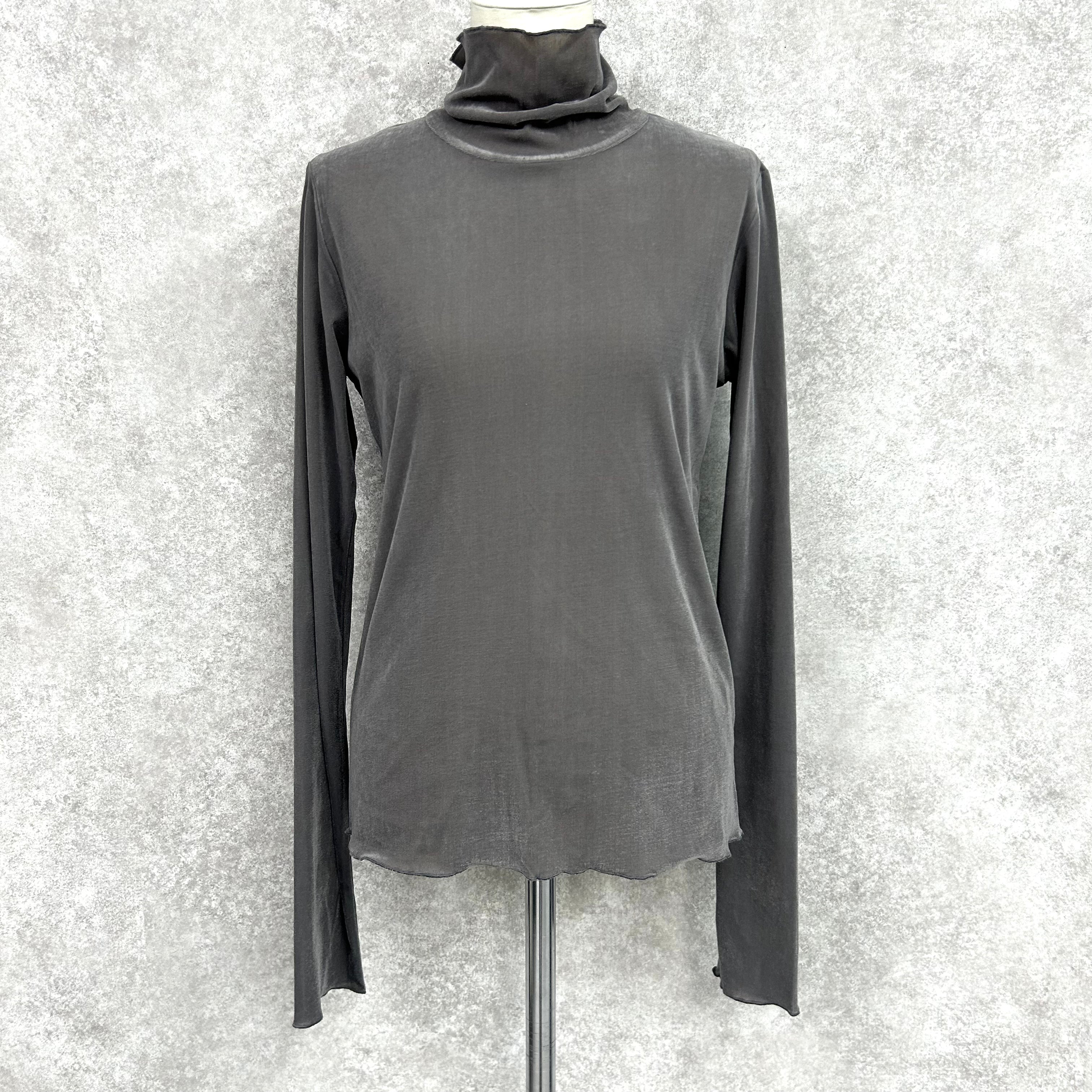 ベロアシアータートルネック -グレー- ※10/15-21頃より順次配送予定