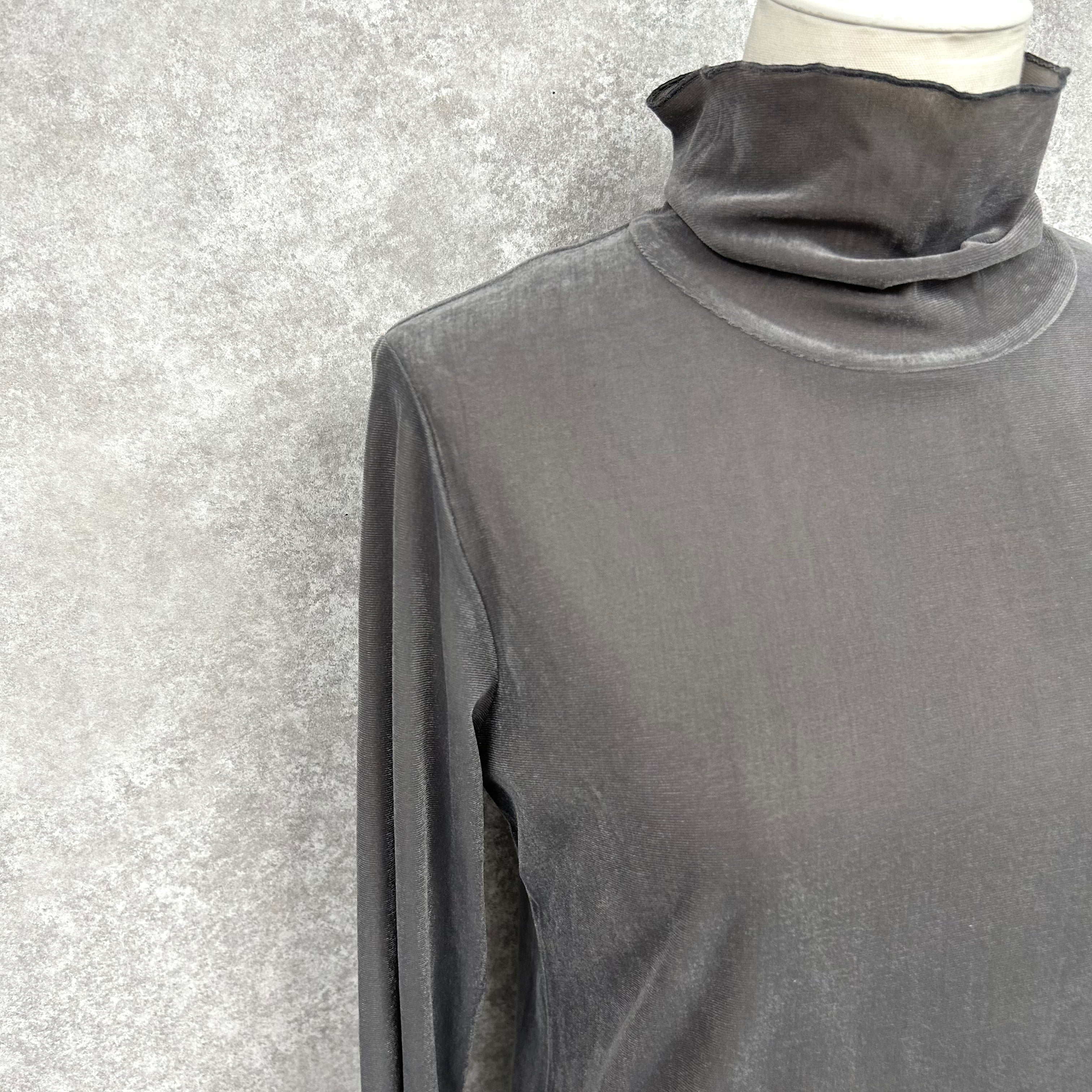 ベロアシアータートルネック -グレー- ※10/15-21頃より順次配送予定