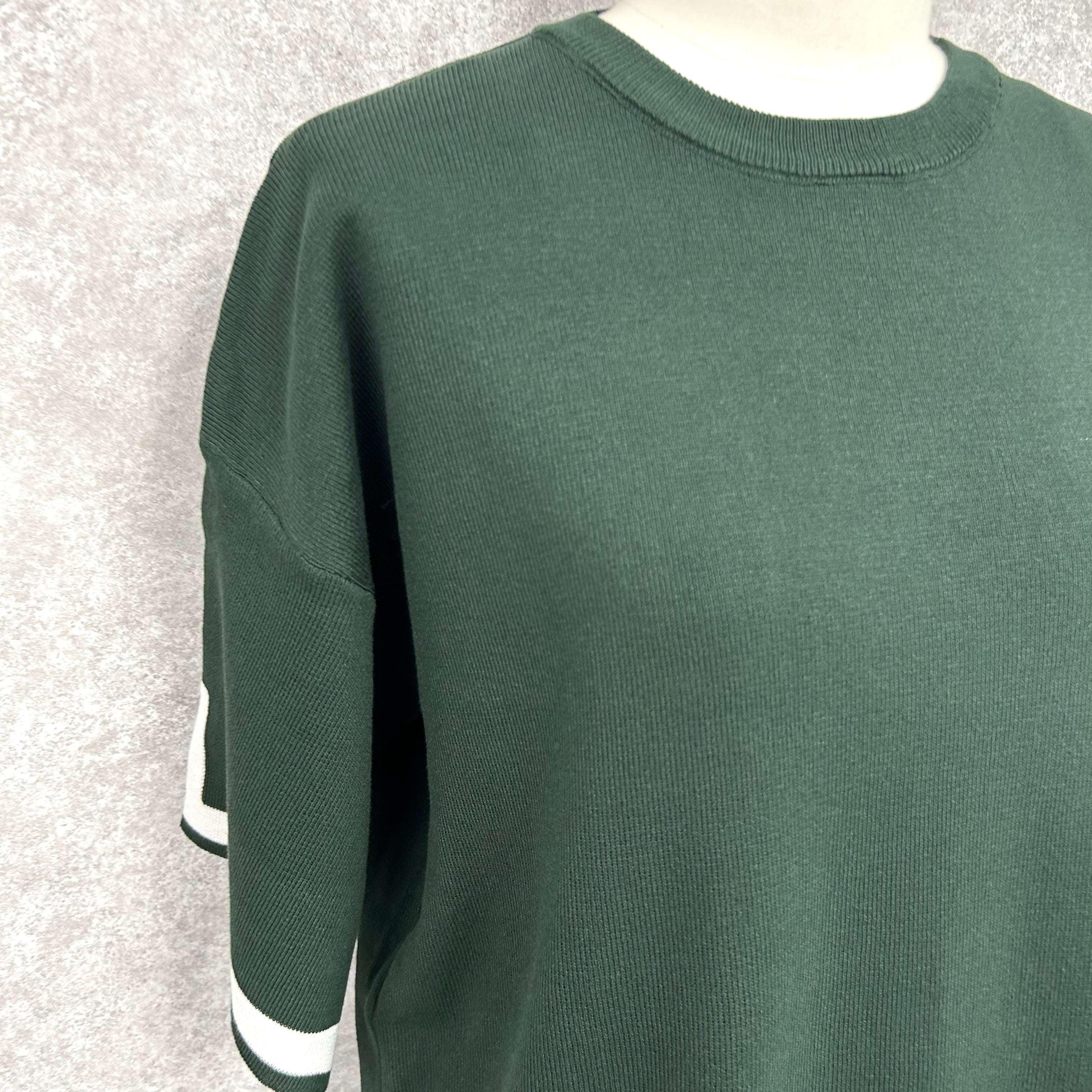 配色ラインニットセットアップ -グリーン- ※10/15〜21より配送予定