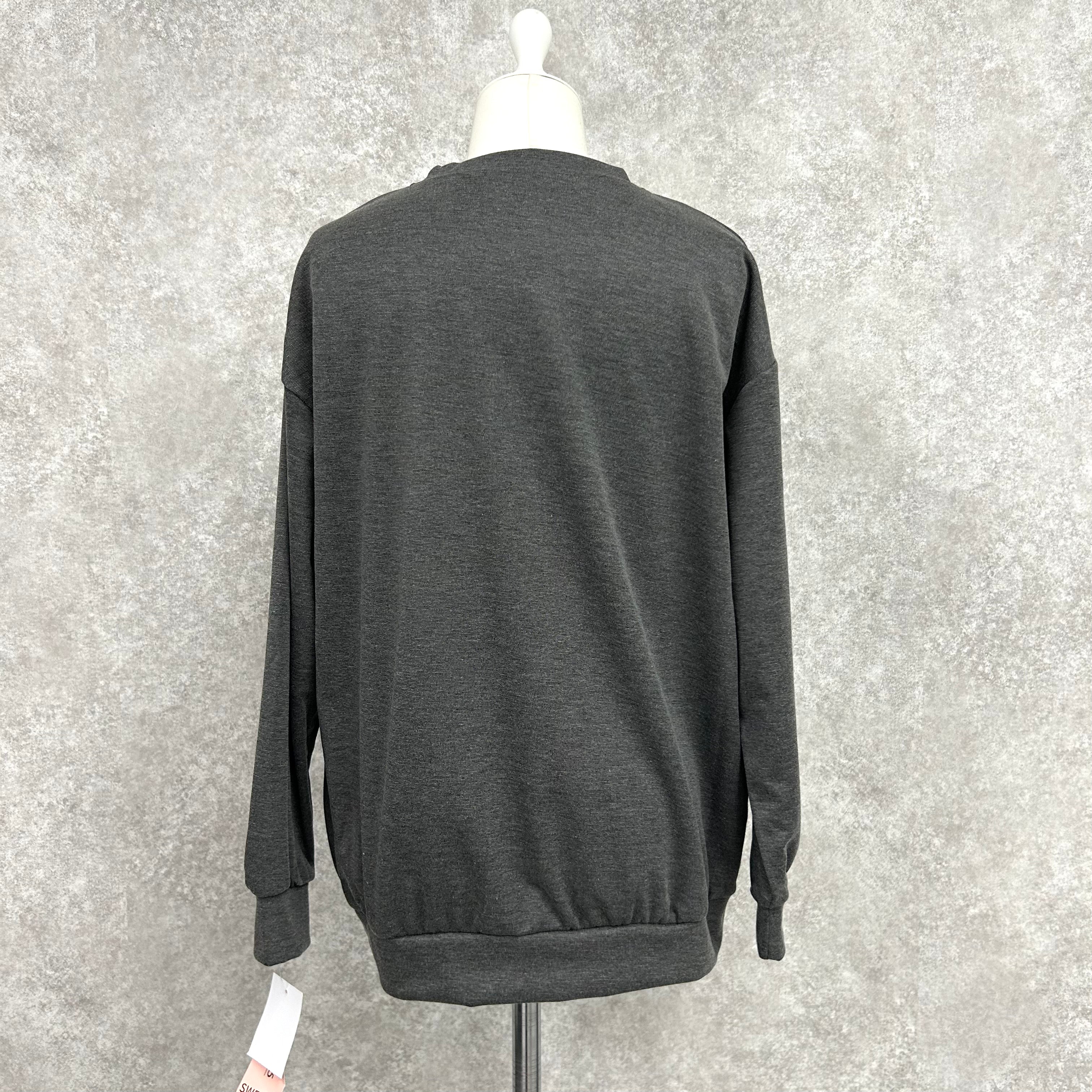 BIGリボントップス -グレー- ※10/15〜21より配送予定