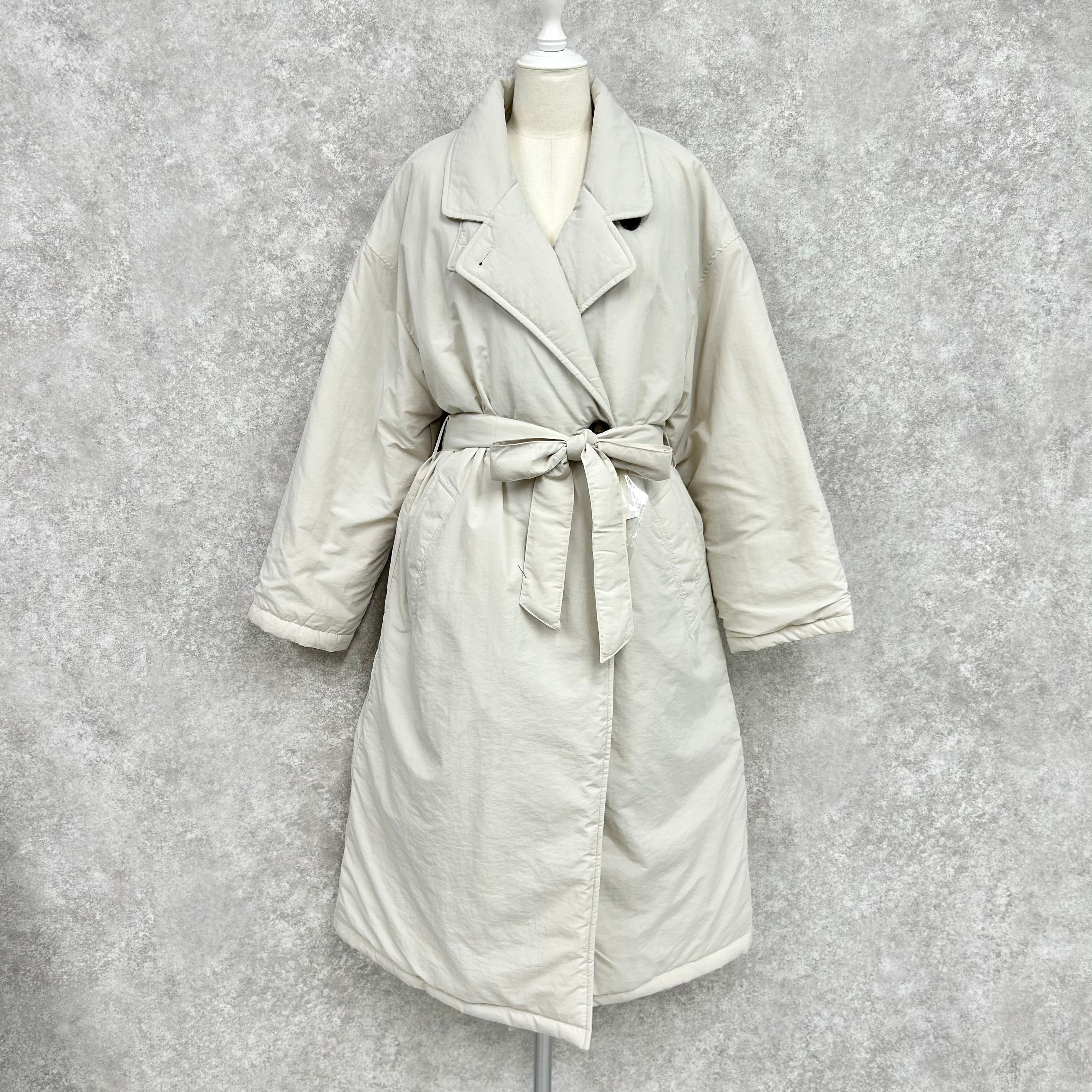 ロングダウンコート -アイボリー- ※10/15-21頃より順次配送予定