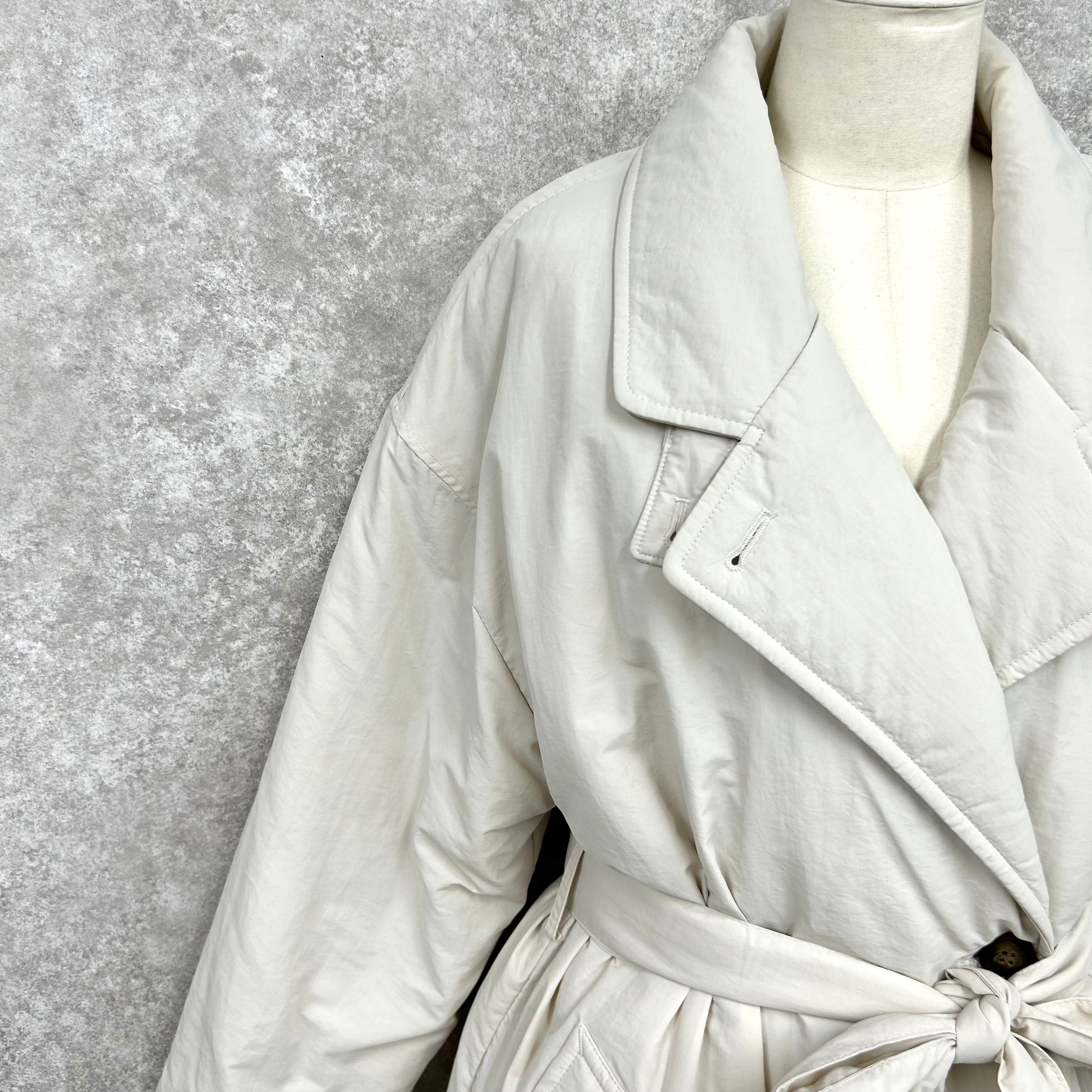 ロングダウンコート -アイボリー- ※10/15-21頃より順次配送予定