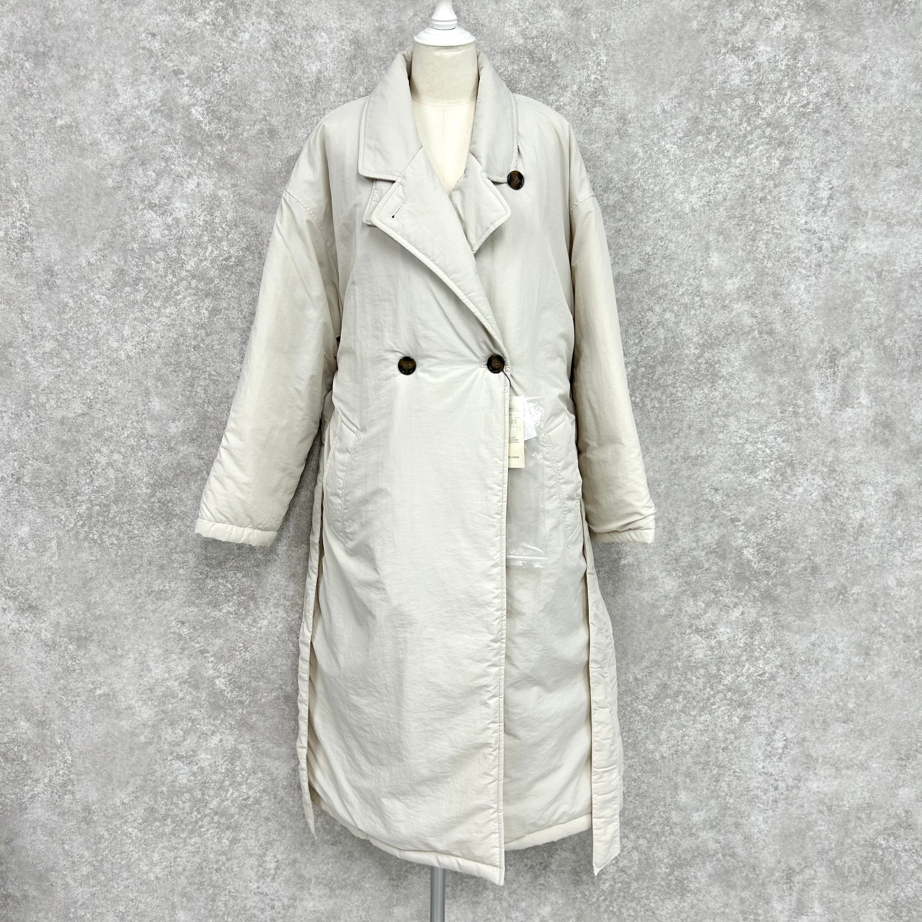 ロングダウンコート -アイボリー- ※10/15-21頃より順次配送予定