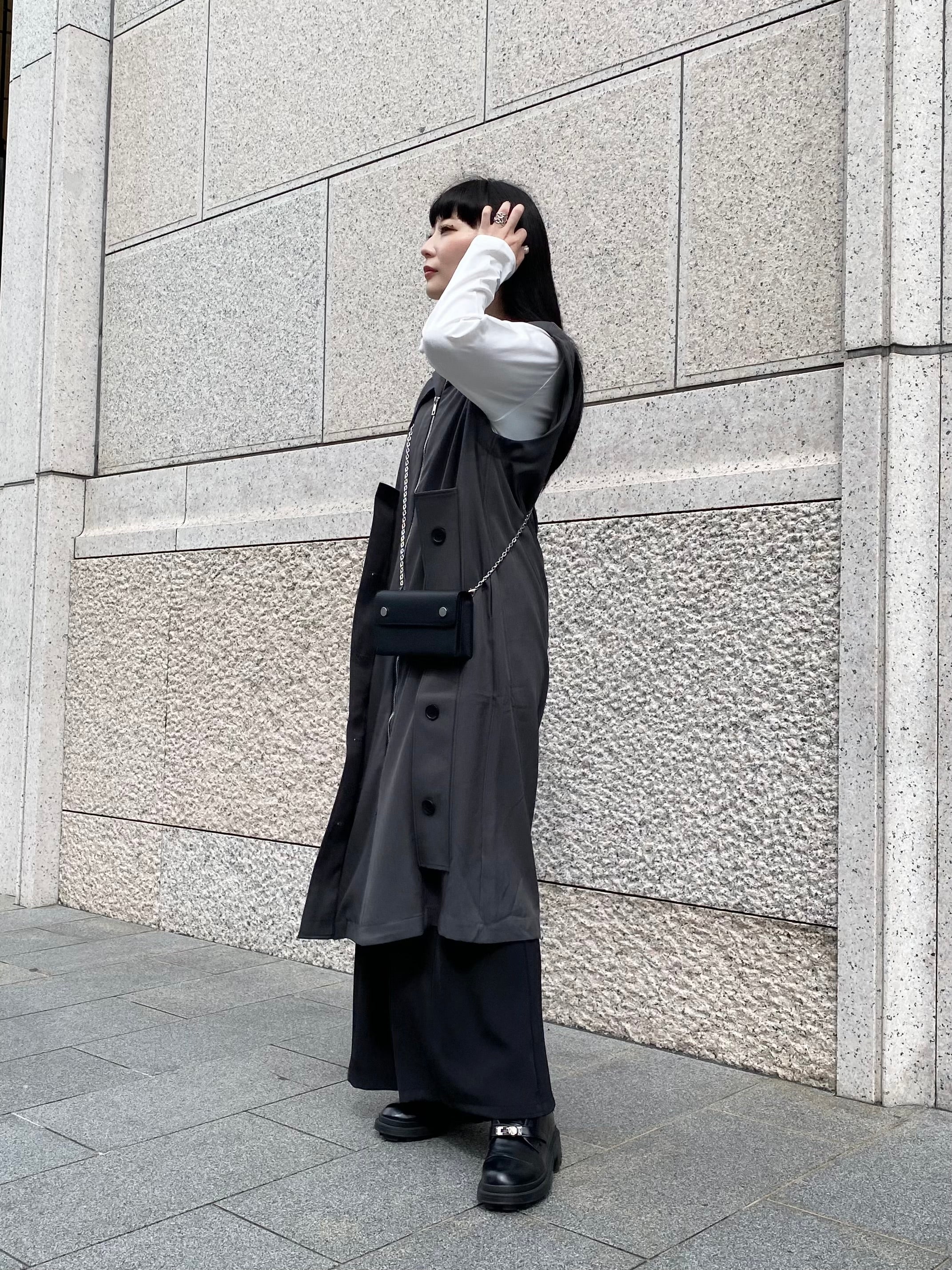 【ASYMM】GRAVITY VEST -gray-