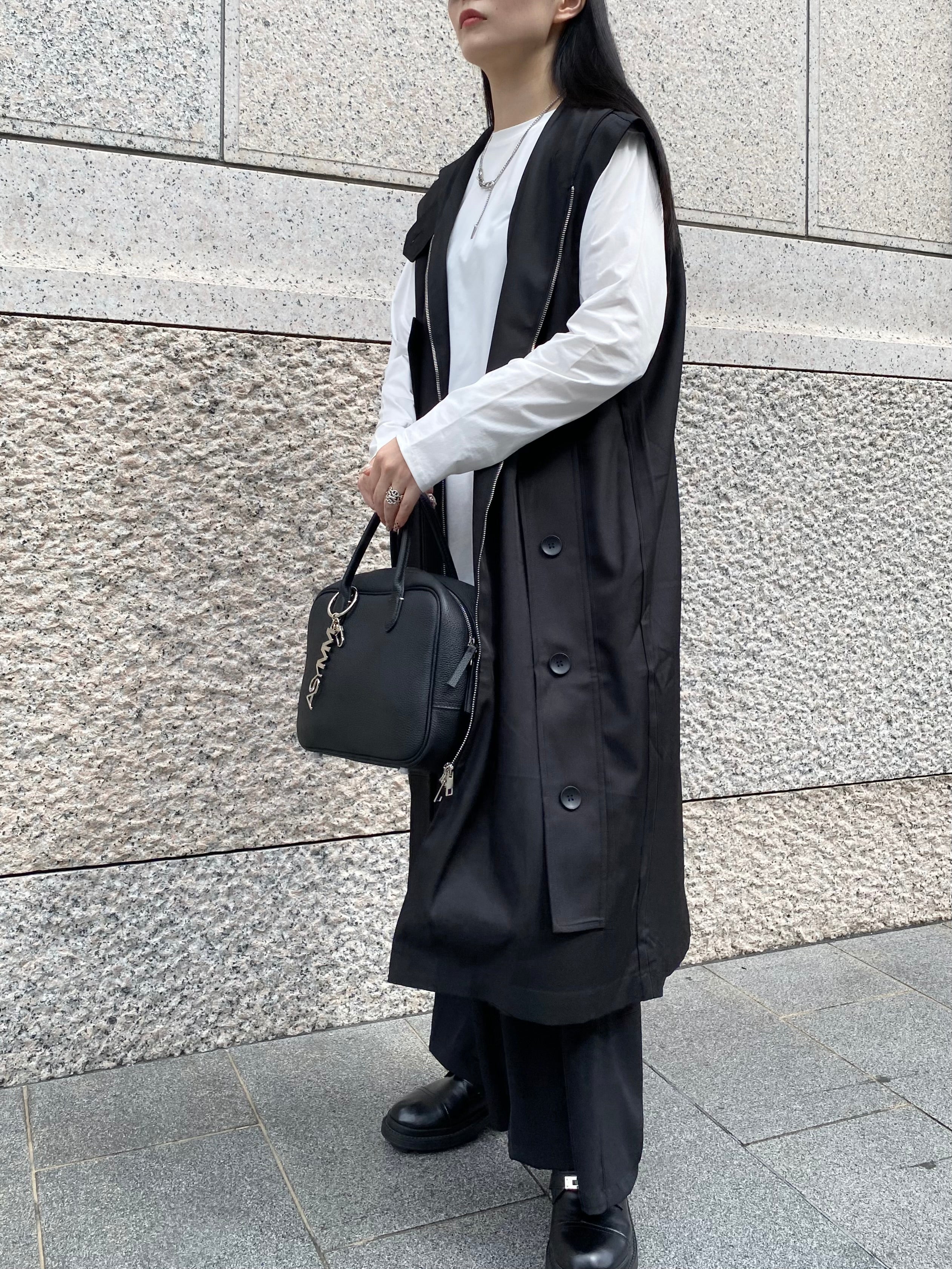 【ASYMM】GRAVITY VEST -black-