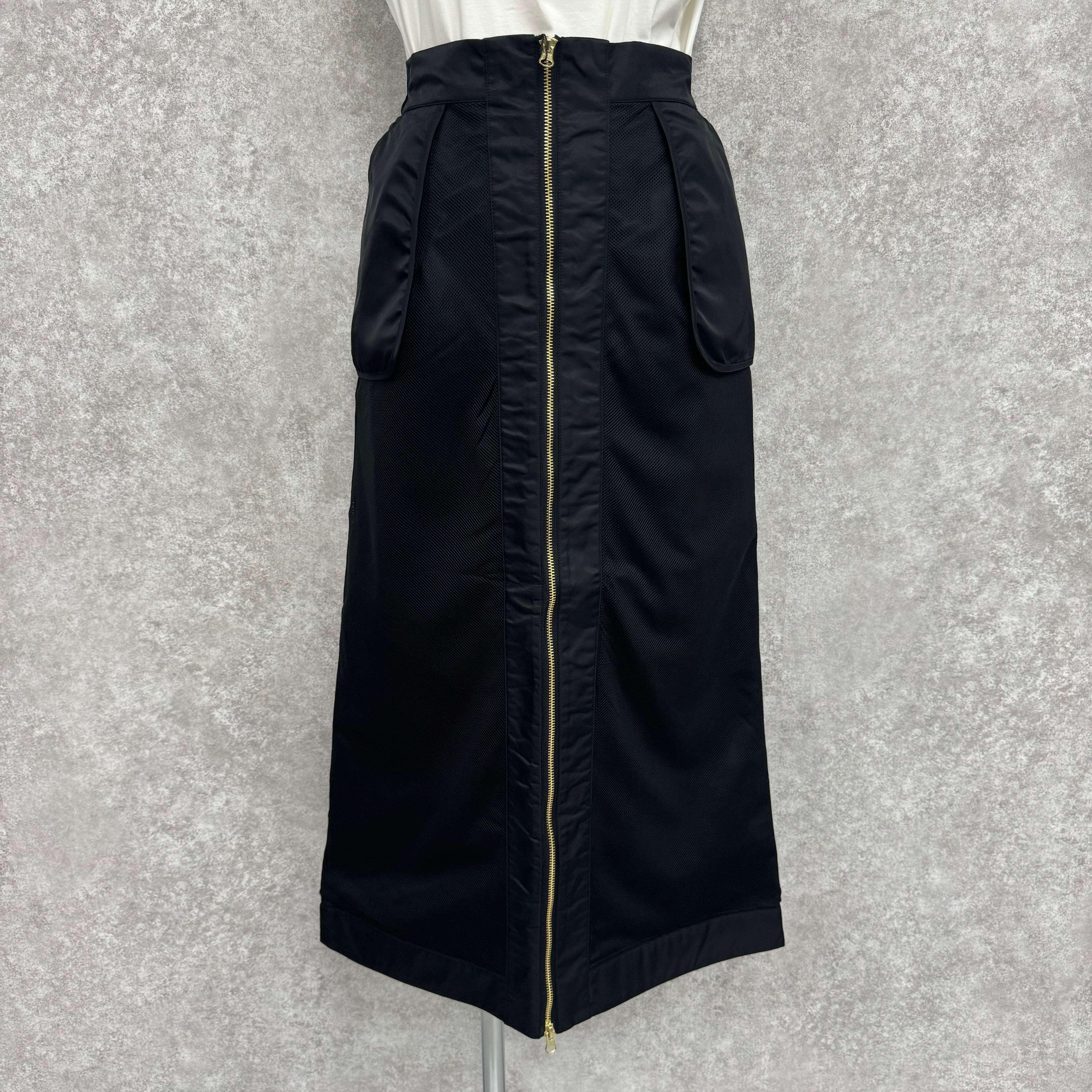 【Teracce Summer SALE 】ミリタリーナロースカート   -ブラック- ※8/27-9/2より順次発送予定