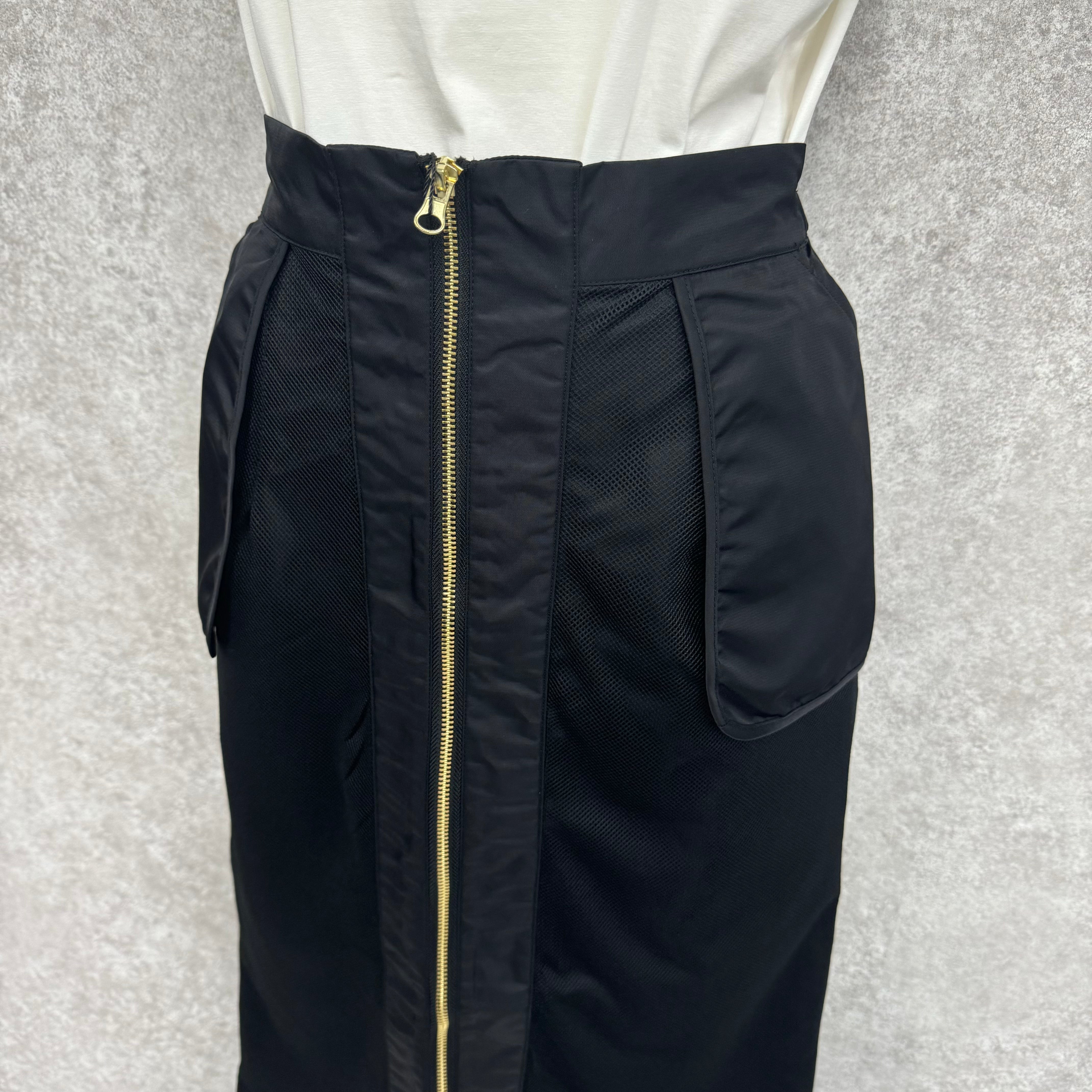 【Teracce Summer SALE 】ミリタリーナロースカート   -ブラック- ※8/27-9/2より順次発送予定