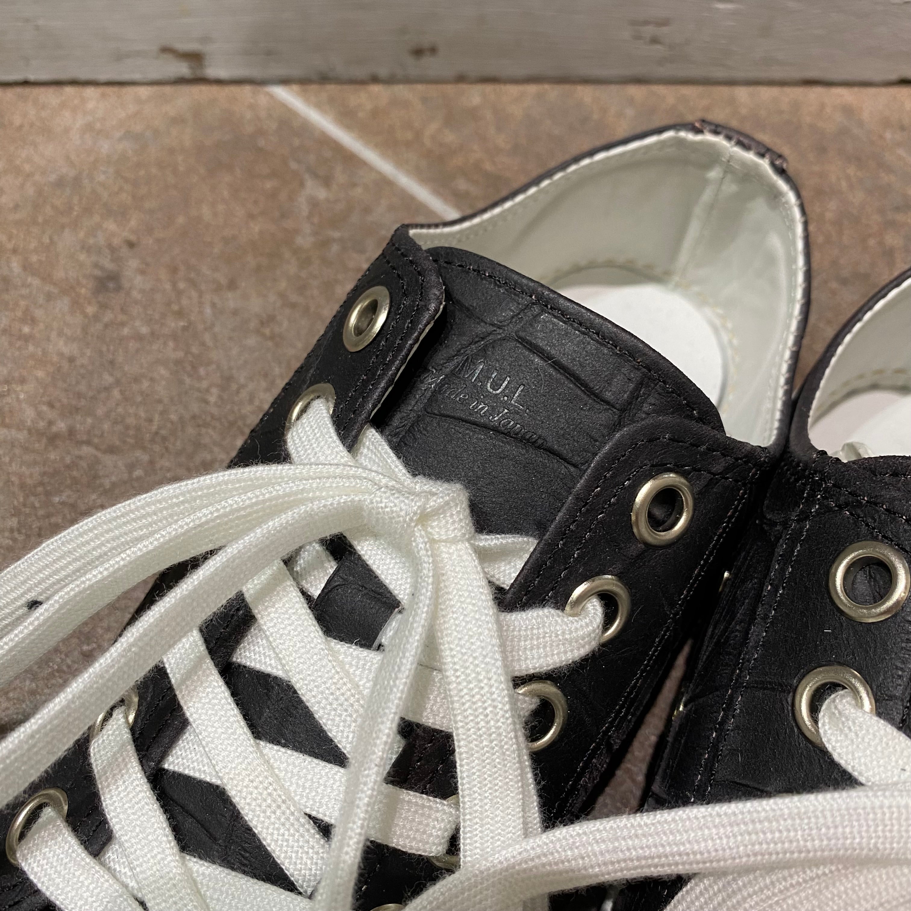 ⚠️予約【M.U.L.】ローカットスニーカー -vintage ブラック- ※R7. 6月末納品予定