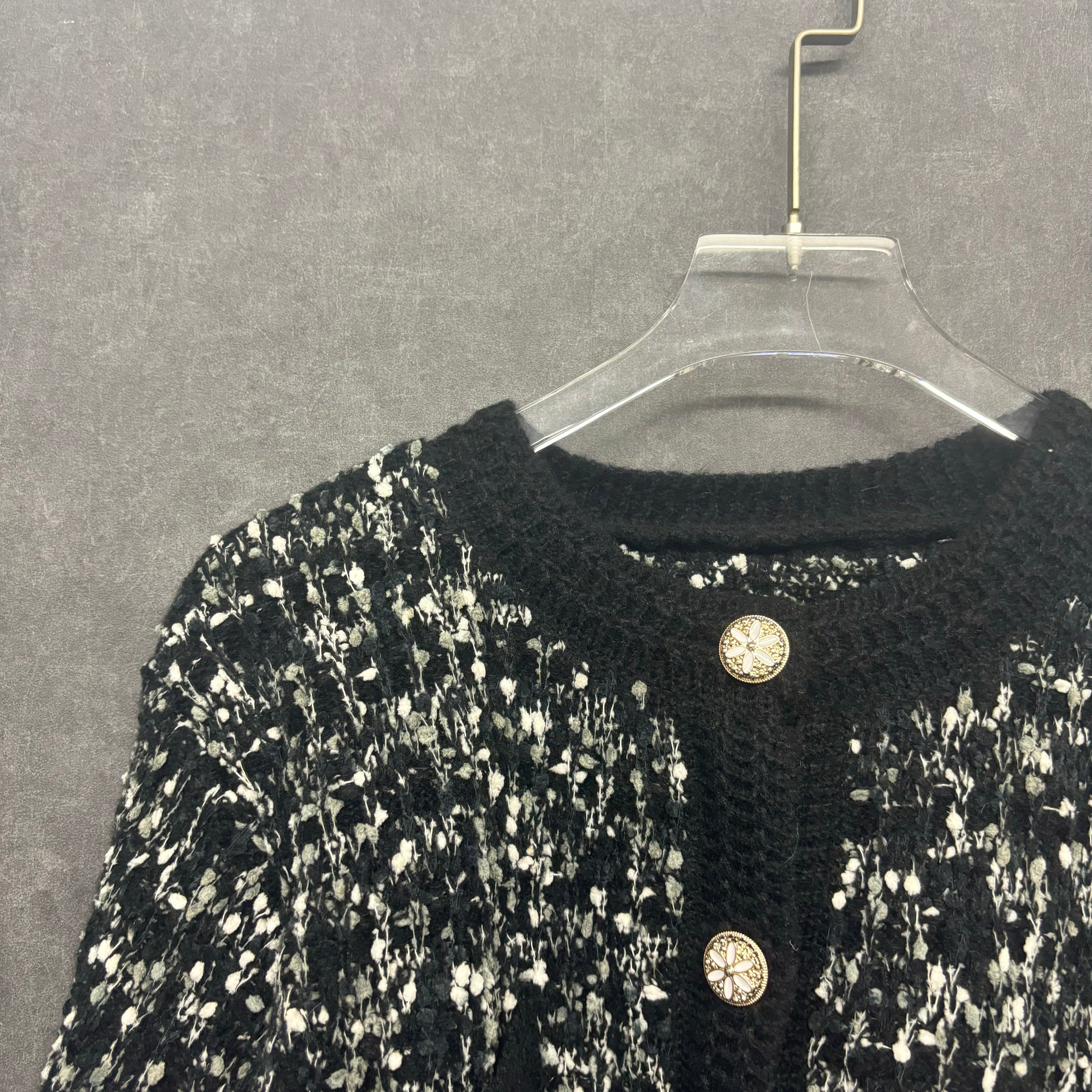 【予約】ツイードジャケット ブラック ※11月下旬~12月上旬頃より順次配送予定