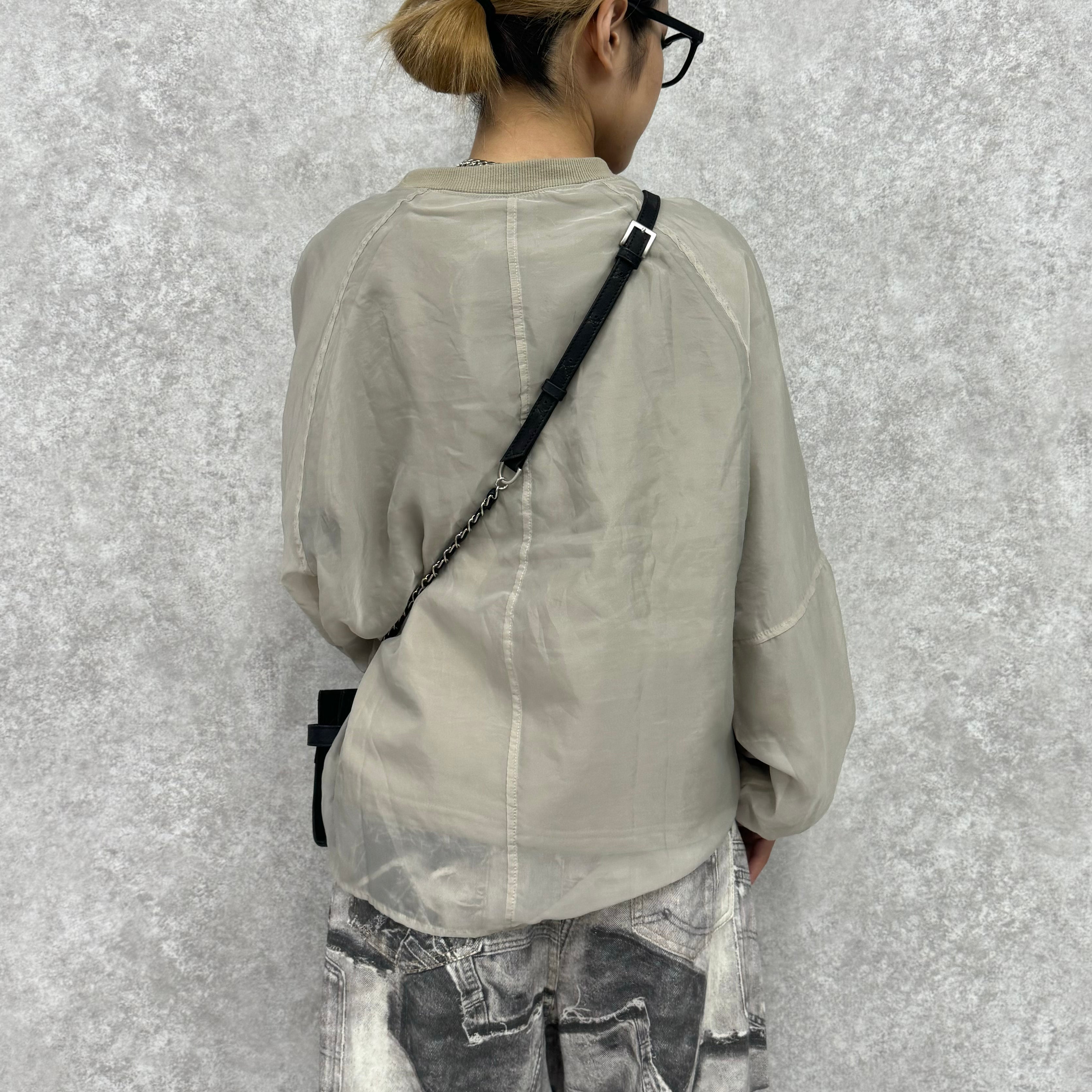 裏毛オーガンジー重ねNEWラグランPO -ベージュ- ※10/15-21頃より順次配送予定