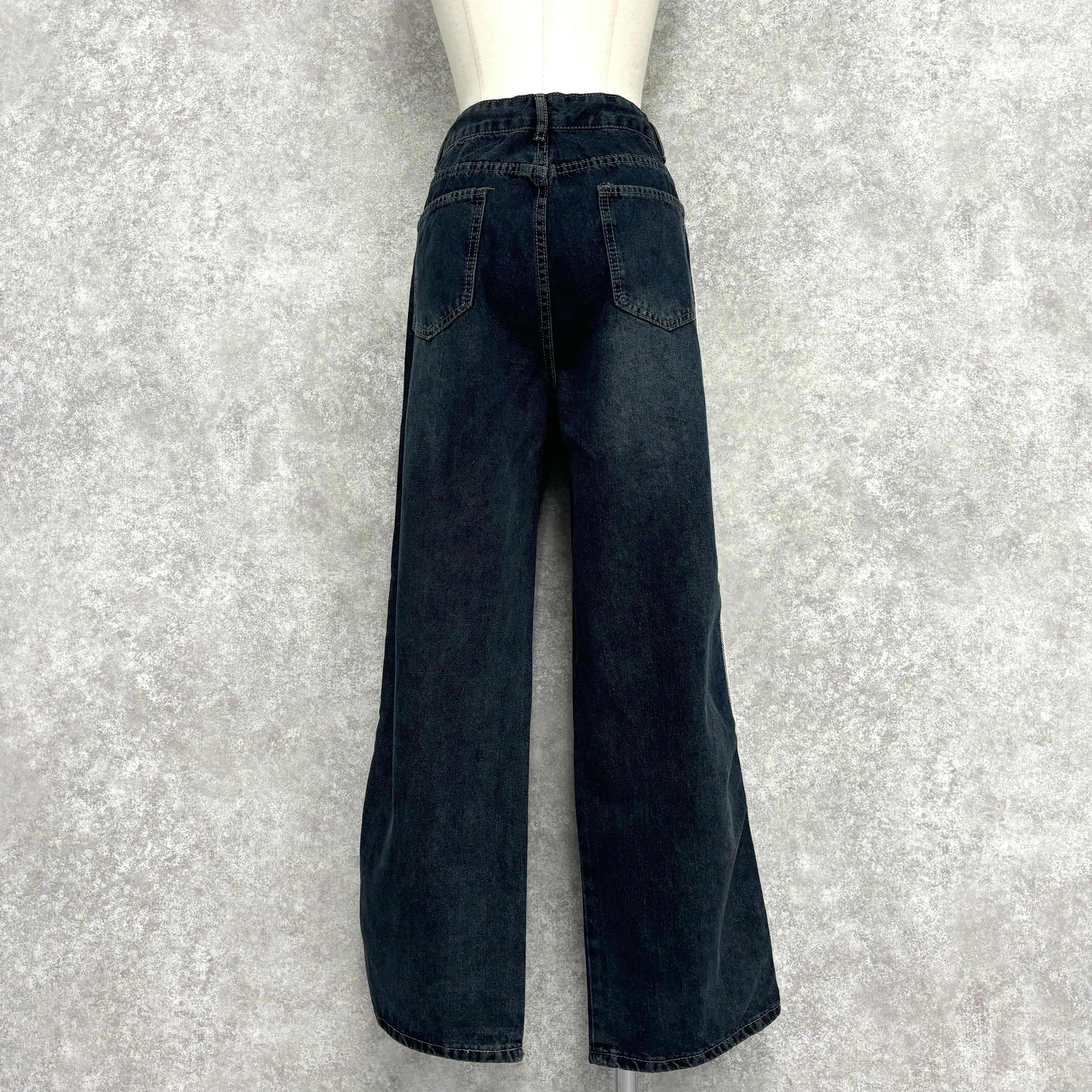 ラインデニムパンツ Lサイズ ※10/29-11/4頃より順次配送予定