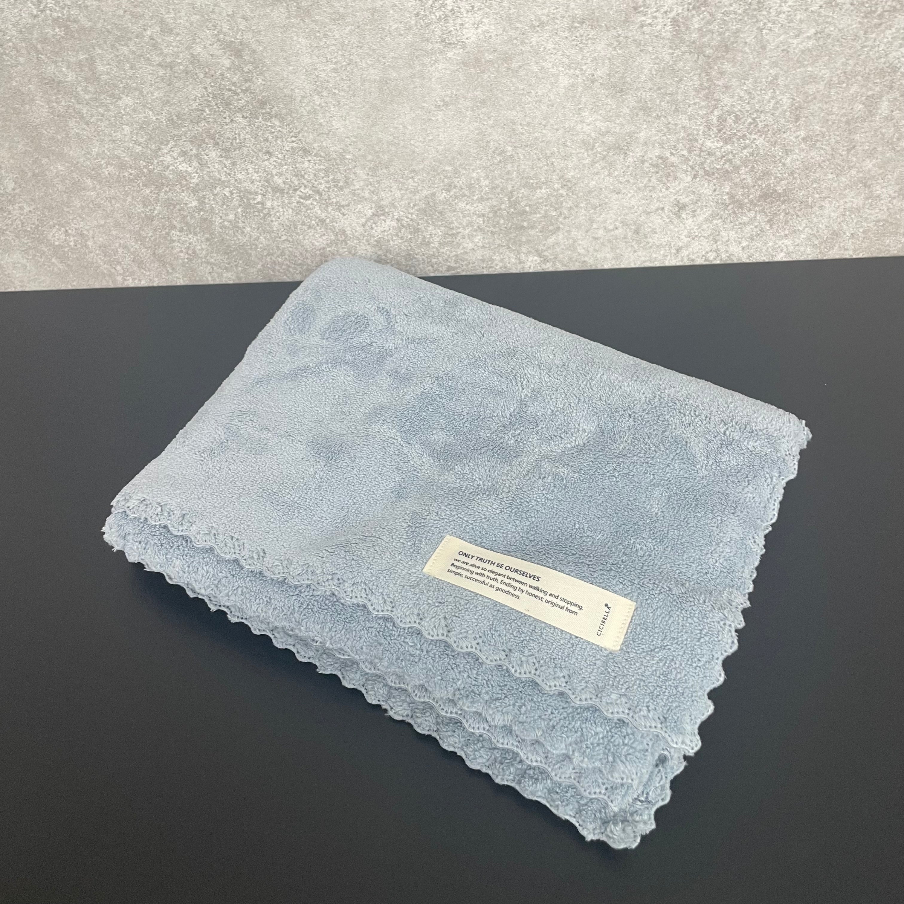 超吸水ヘアドライタオル ブルー ※1/7〜13頃より順次配送予定