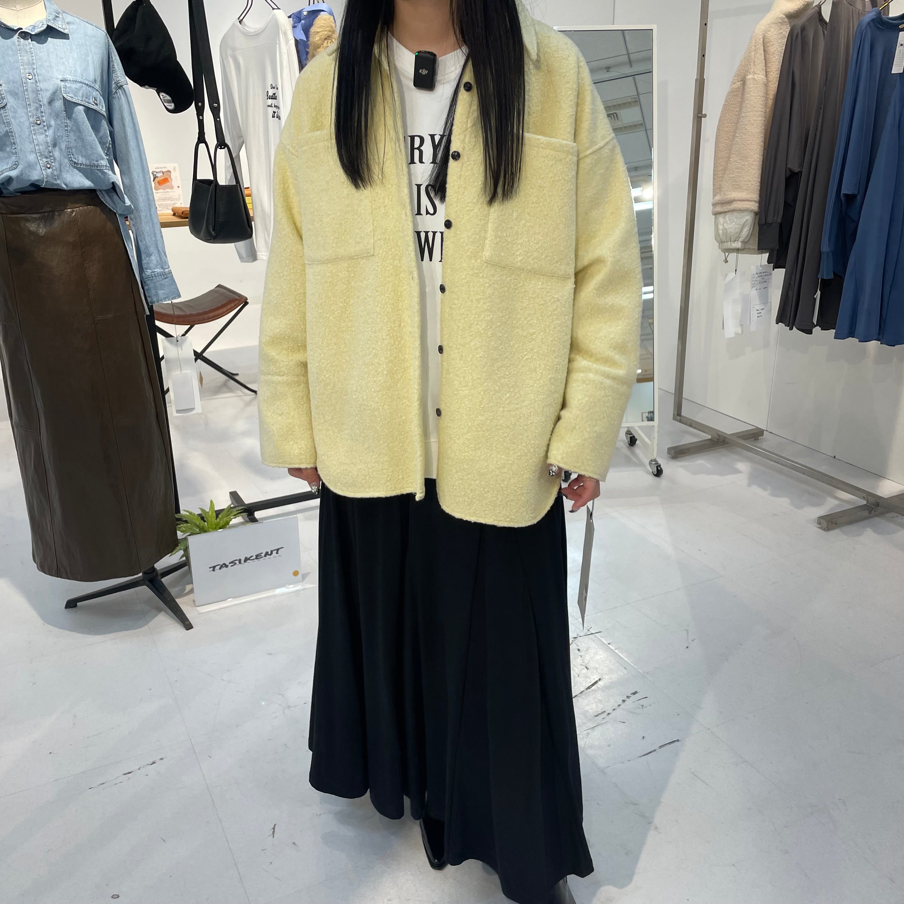 ツイードビックカフスSH 051 イエロー ※11月中旬〜下旬頃より順次配送