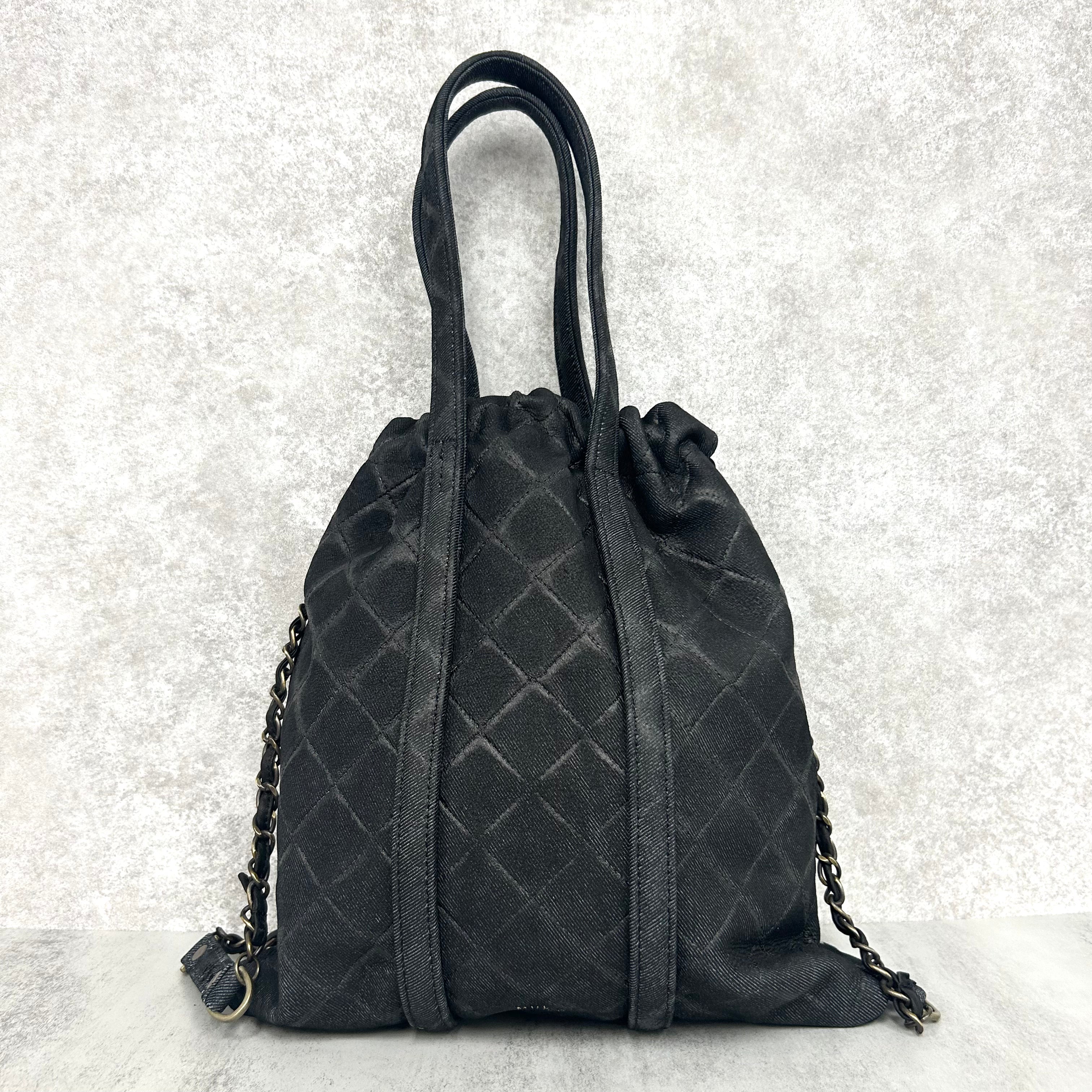【M.U.L.】トラストートS  ブラック デニムレザー  マットゴールド金具 ※1週間前後で発送 ※事務所発送