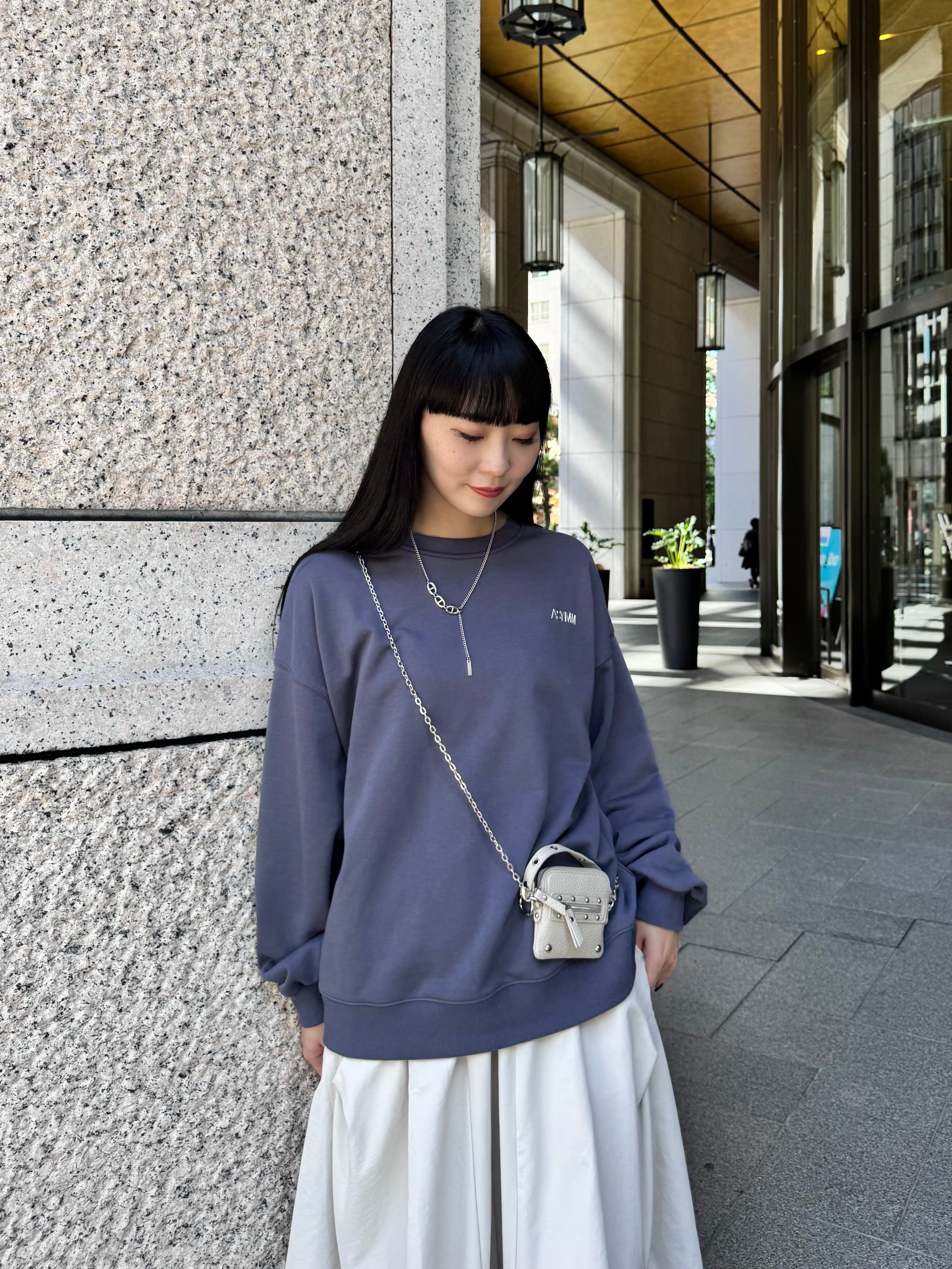 【ASYMM】ICON SWEAT -blue gray- ※1週間前後で配送予定