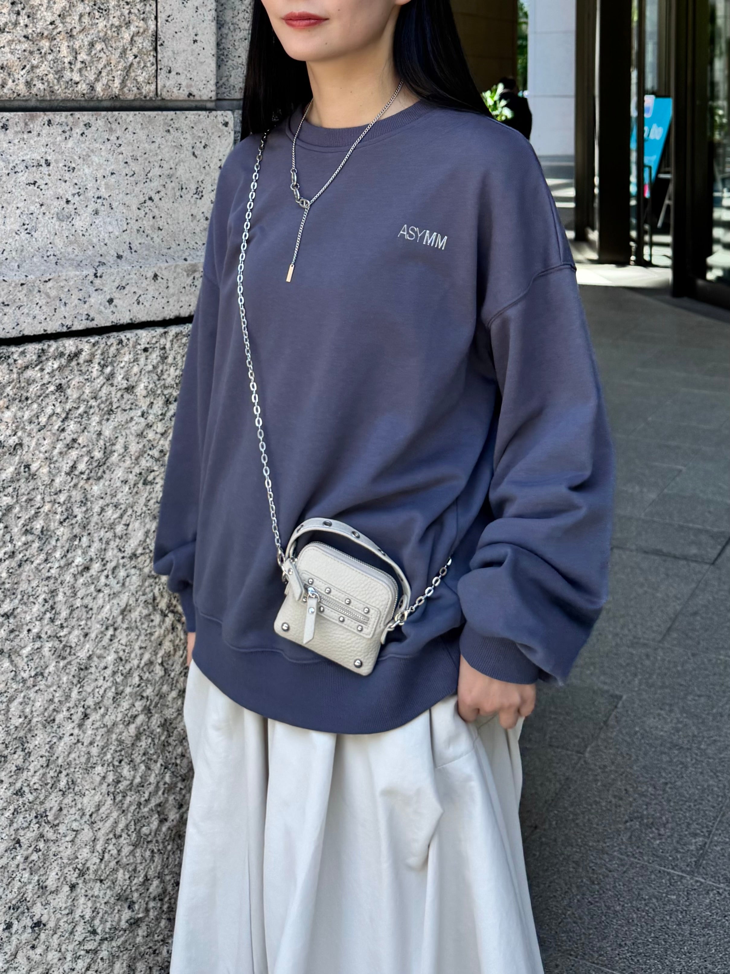 【ASYMM】ICON SWEAT -blue gray- ※1週間前後で配送予定