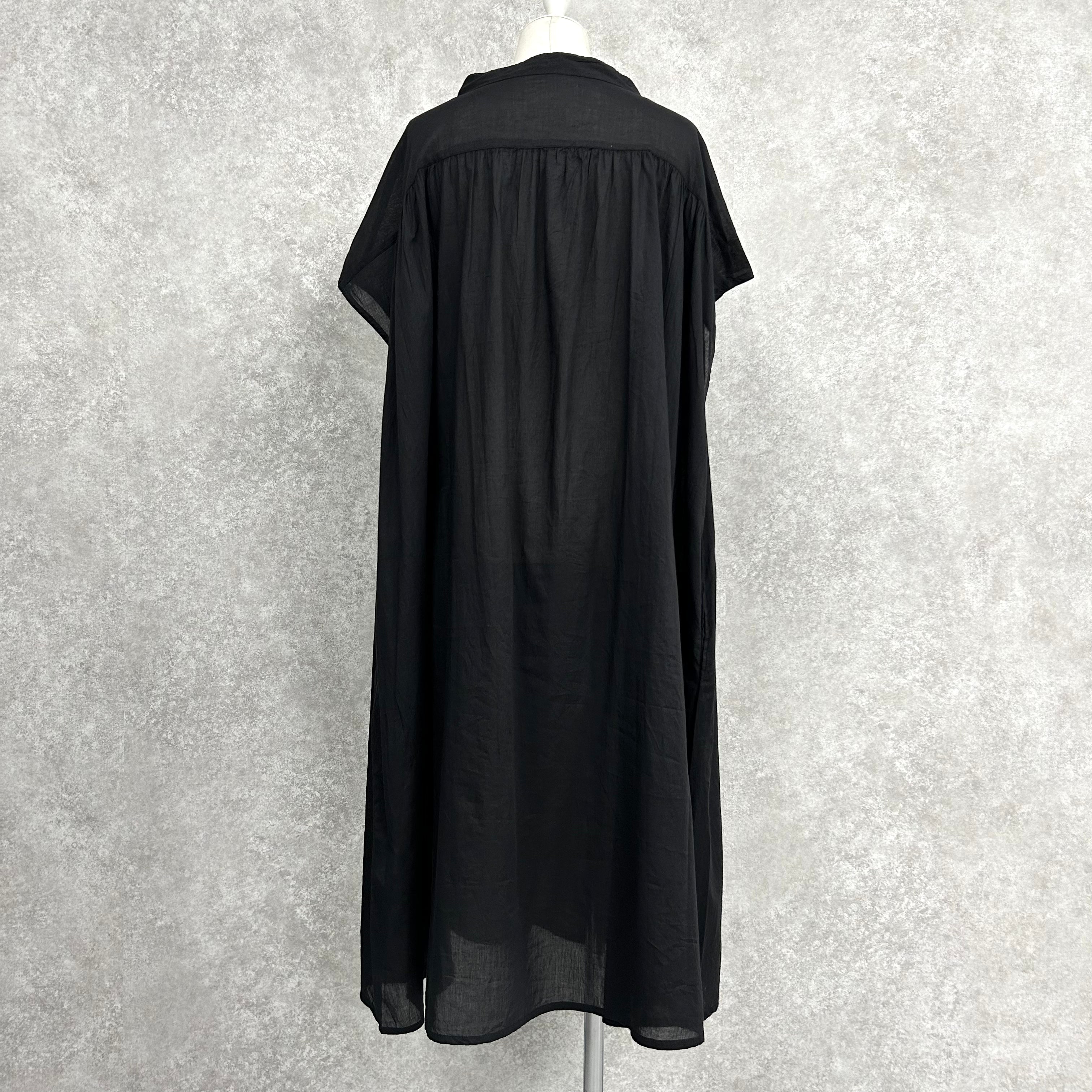 シアーシャツワンピース -ブラック- ※7/30〜8/5迄に順次発送予定