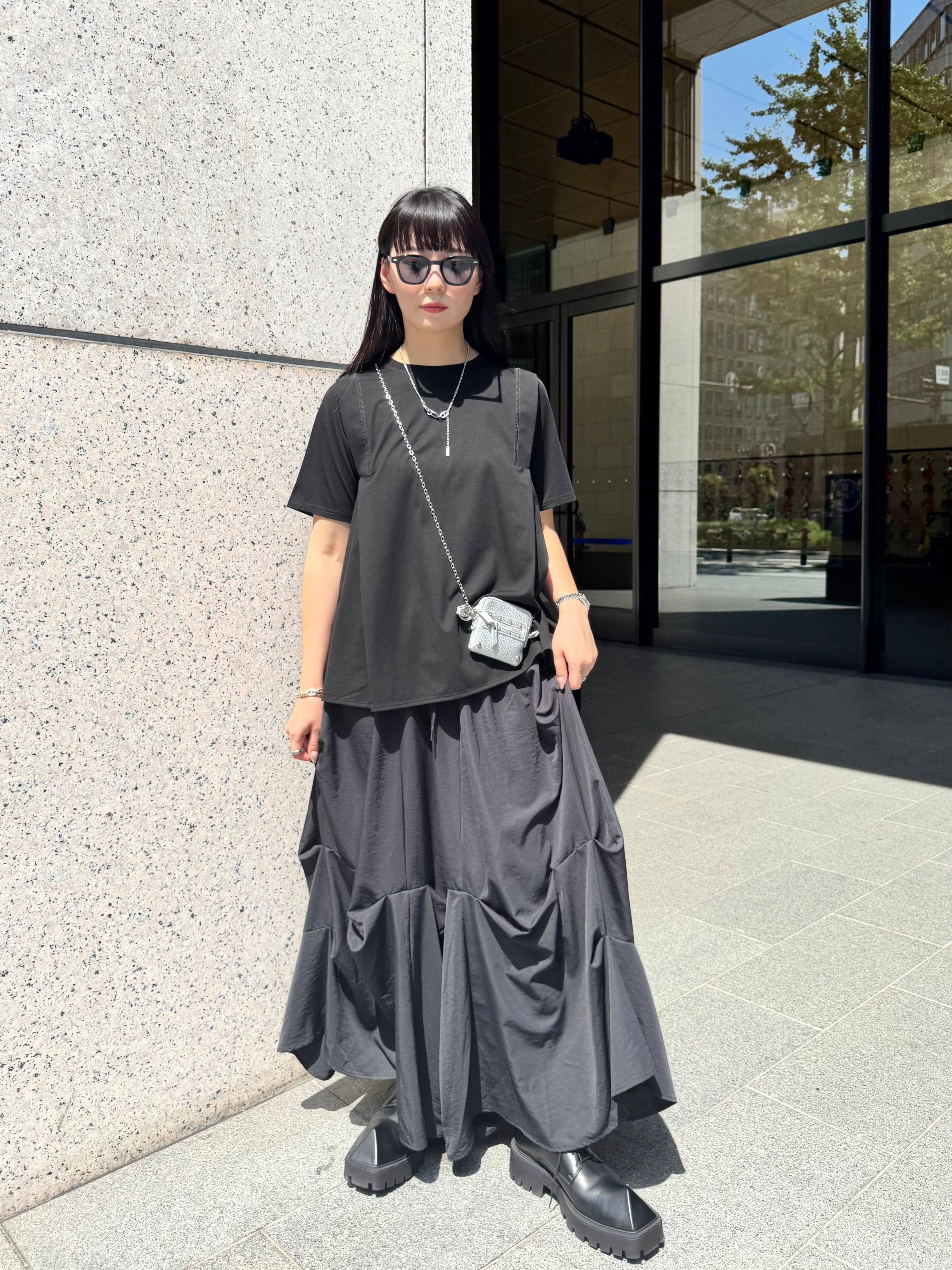 【ASYMM】LINASYM TEE -black-