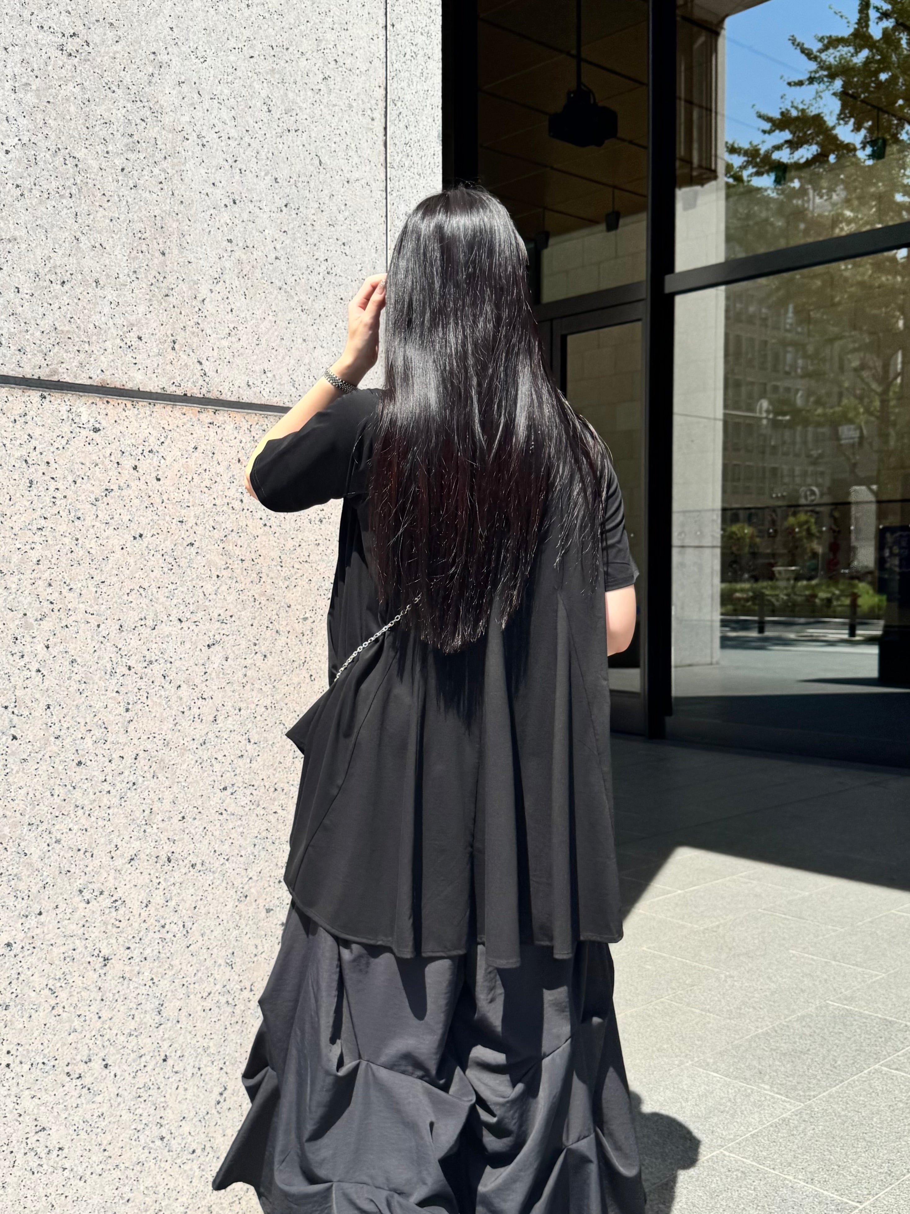 【ASYMM】LINASYM TEE -black-