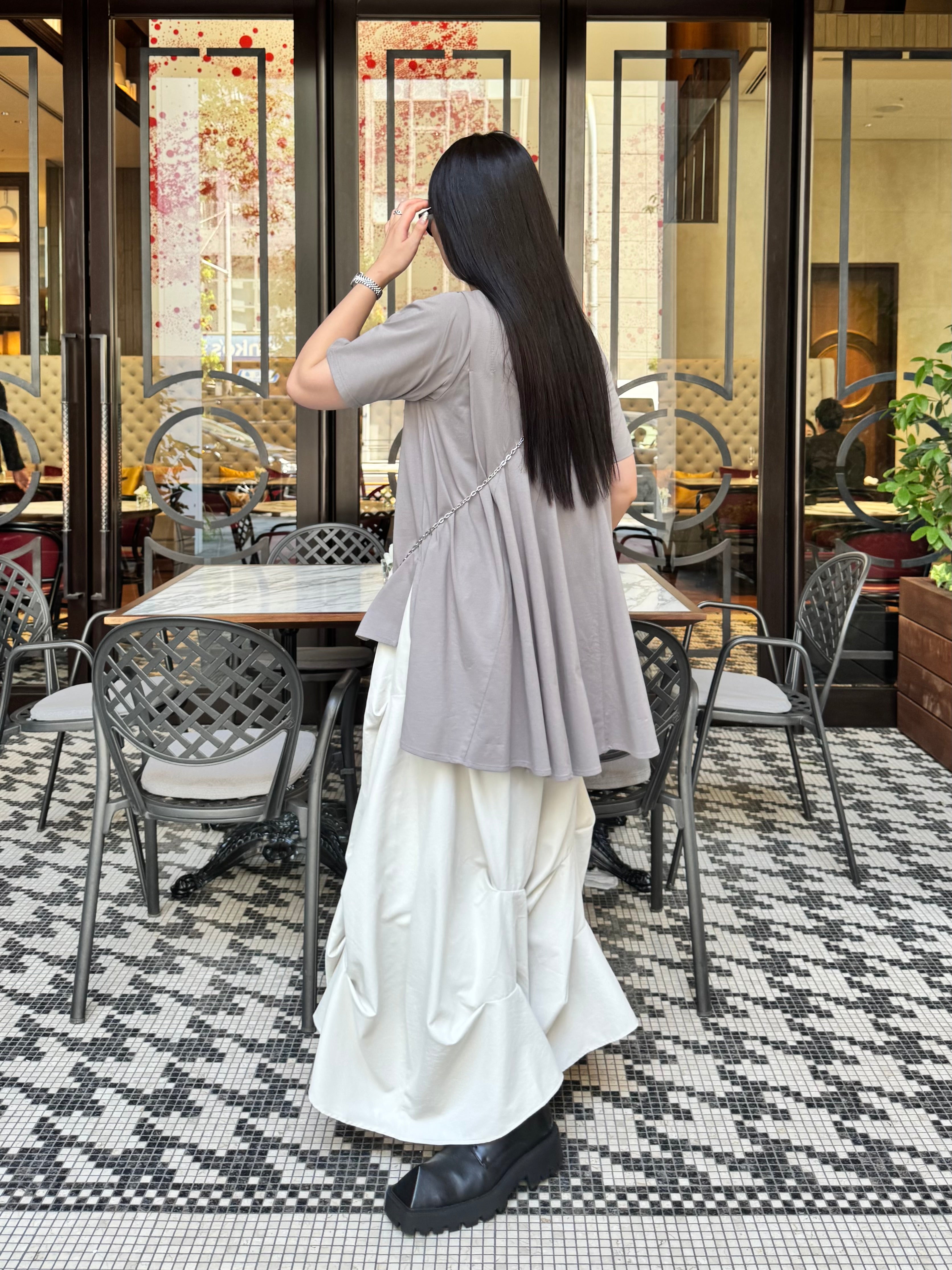 【ASYMM】LINASYM TEE -gray-
