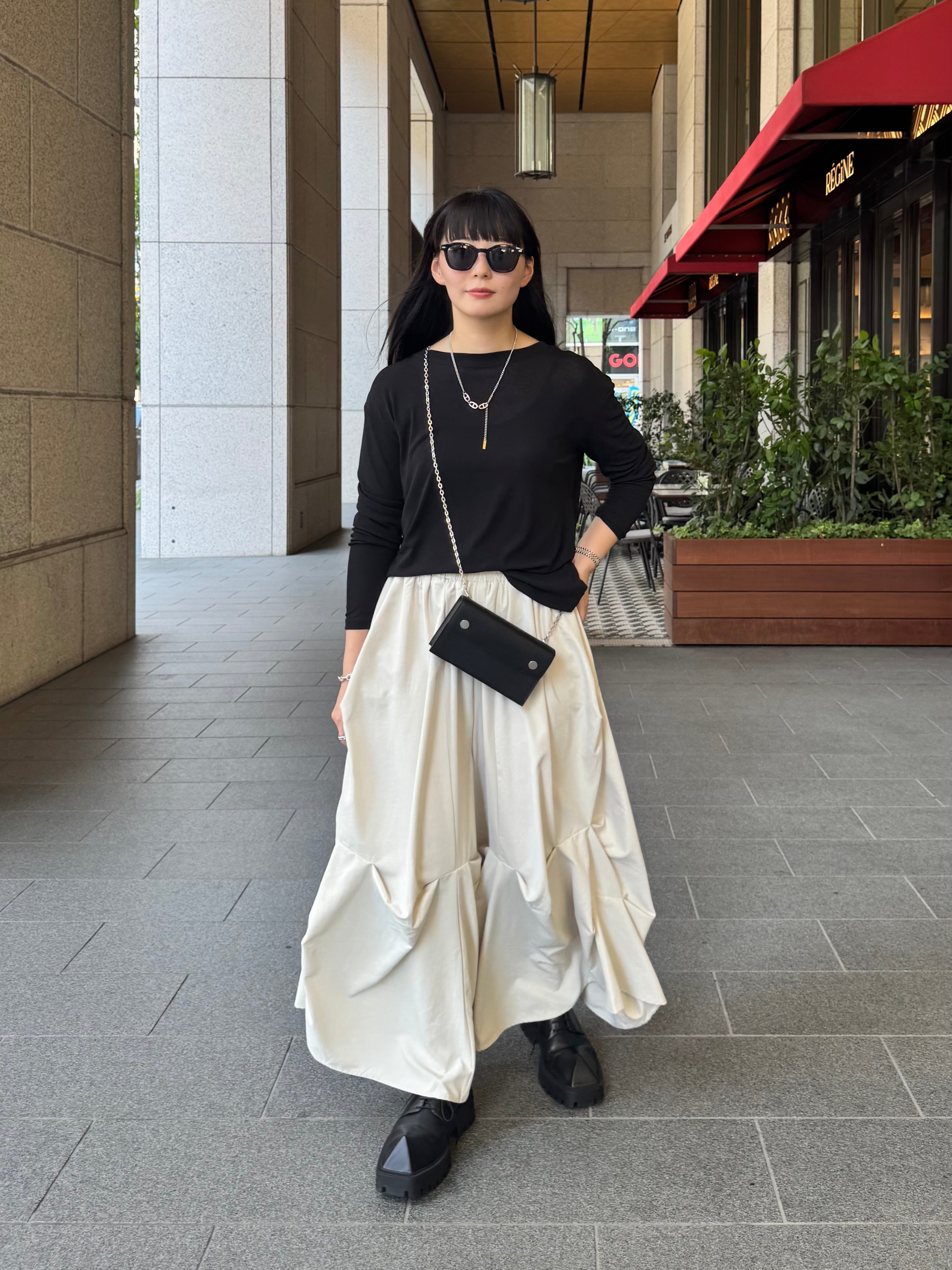 【ASYMM】INFINITE EASE TEE -black-