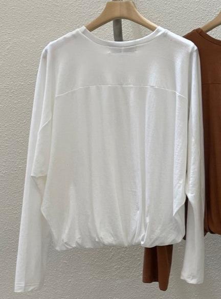 【LA MINE DOR】二重ロングTシャツ -ホワイト- ※10月下旬〜11月上旬頃より順次発送予定