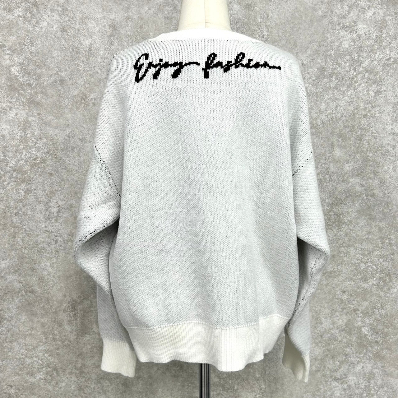 【予約】【HAPPYFACE】EMMA フェイスニット -ホワイト- ※11月中旬納品予定