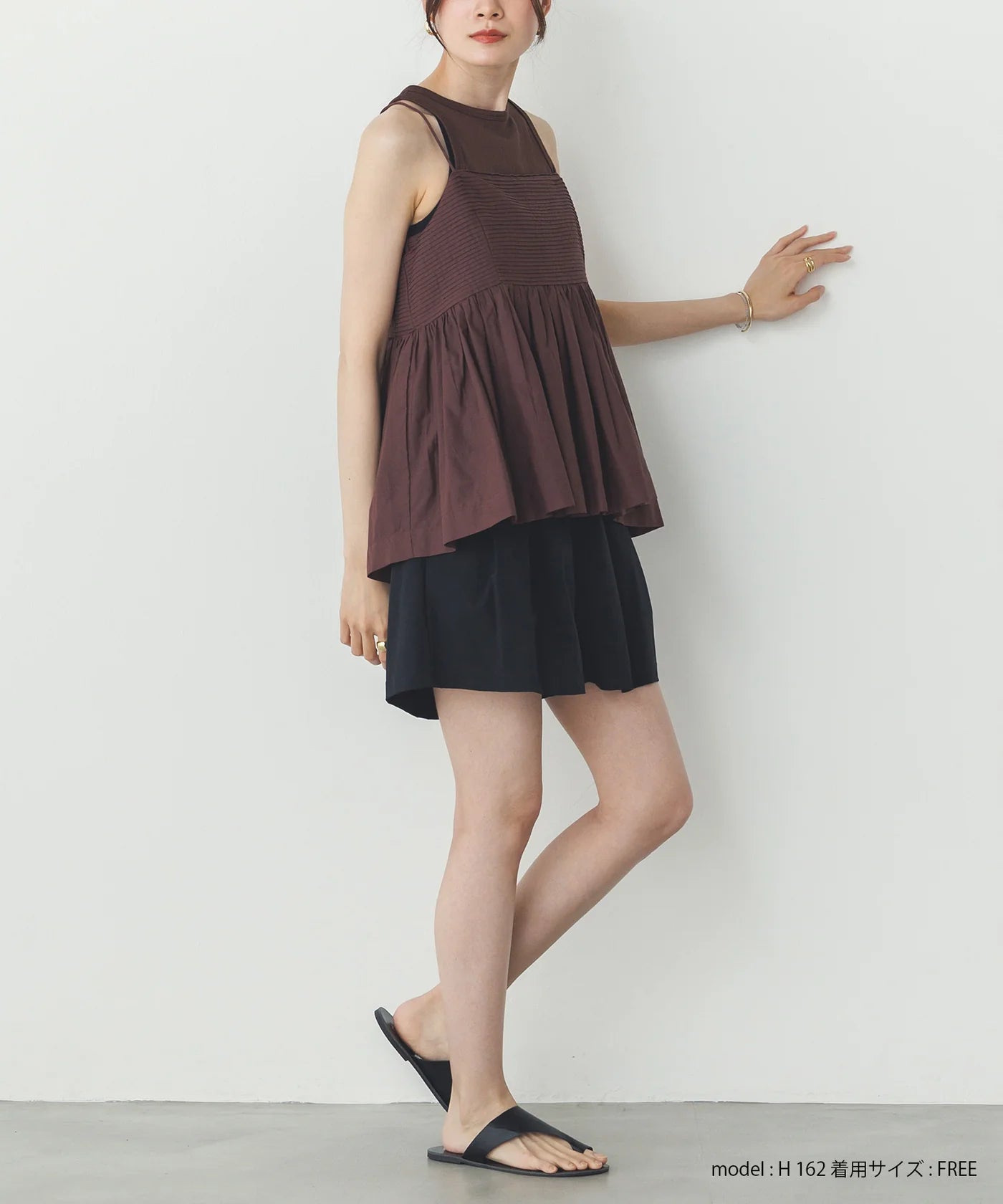 キャミビスチェ -ブラウン- ※8/6〜12迄に順次発送予定