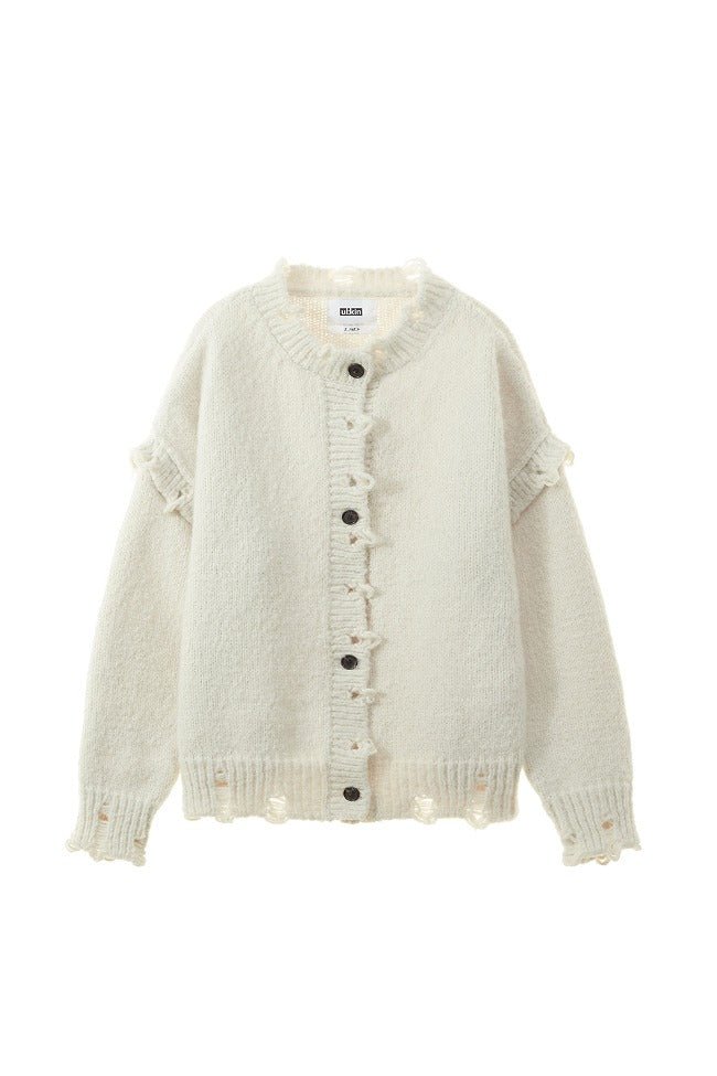 ※予約商品【ULKIN】Oversized Cardigan_Ivory ※12月頃より順次配送予定