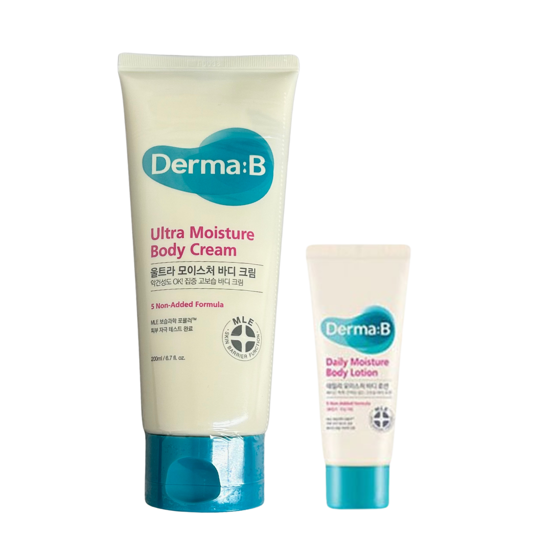 【Derma B】ウルトラモイスチャー ボディクリーム 200ml + デイリーモイスチャ―ボディローション20ml付き ※3/19~3/25頃より配送予定