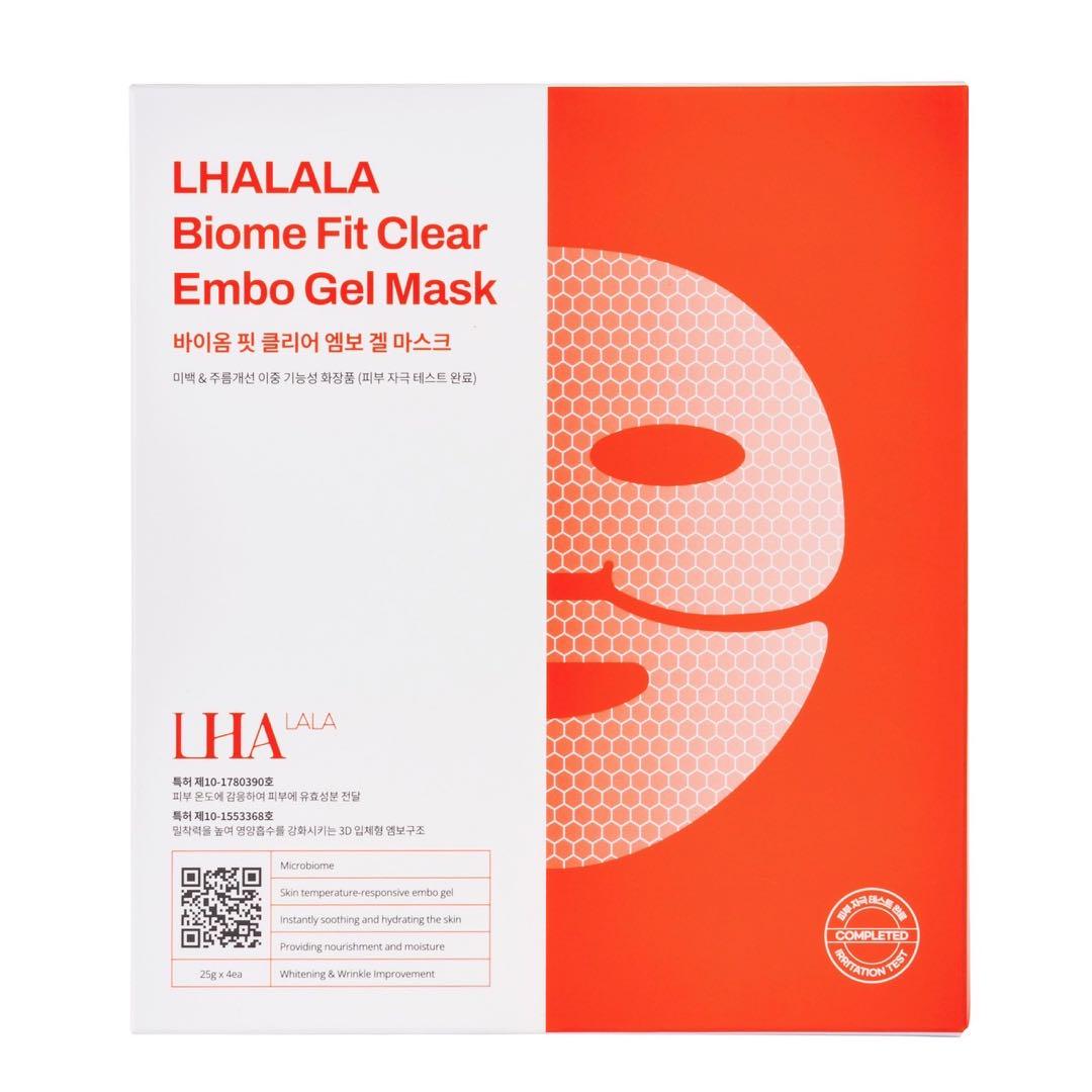 【LHALALAPEAL】バイオムフィットクリアゲルマスク 4枚入 ※2/26〜3/4頃より順次発送