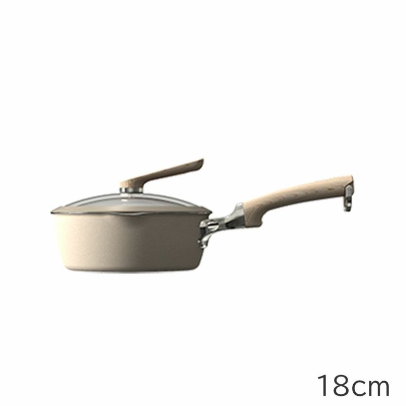 evercook　DECO　18マルチパン+ガラスふたセット (ベージュ)　※11/12〜18より順次発送