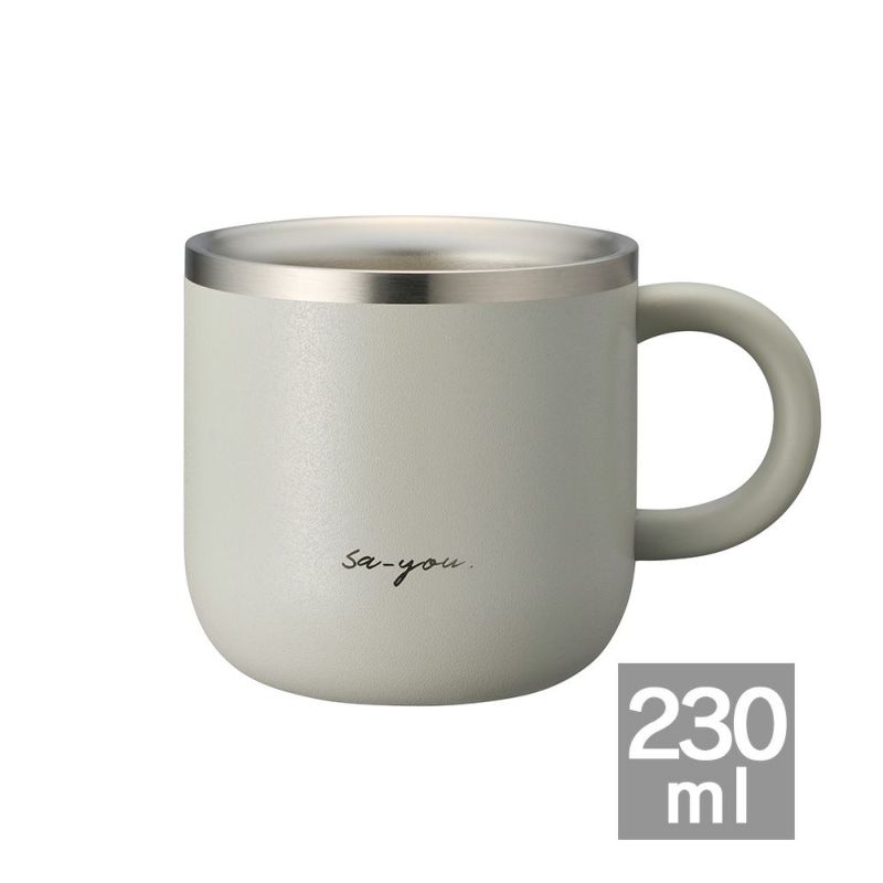 ON℃ZONE　白湯専科マグカップクイックプチ230ml　グレー　※11/12〜18より順次発送