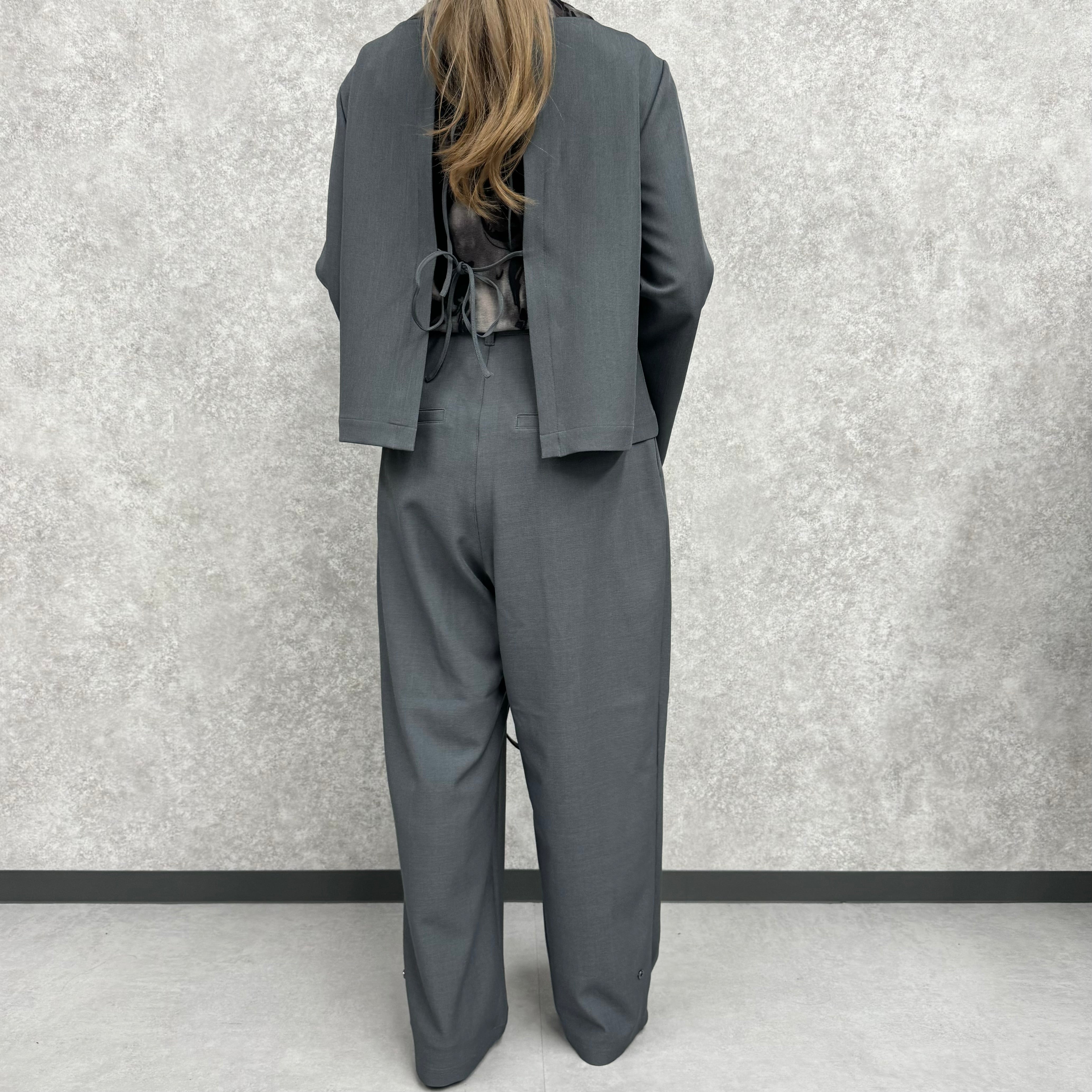 2Wayタックパンツ　グレー　※9/17〜23より順次配送