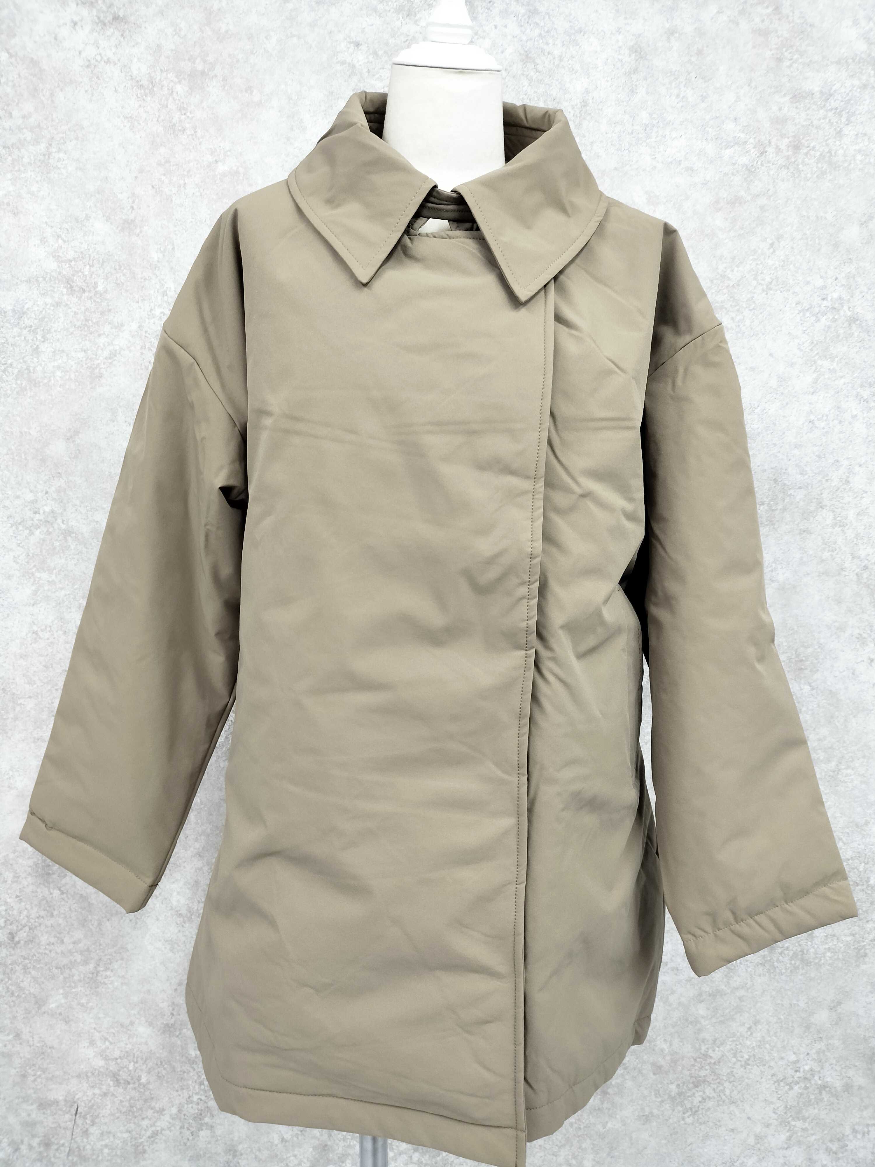 ステンカラーアウター　-グレージュ-　※3/19〜25迄に順次発送予定