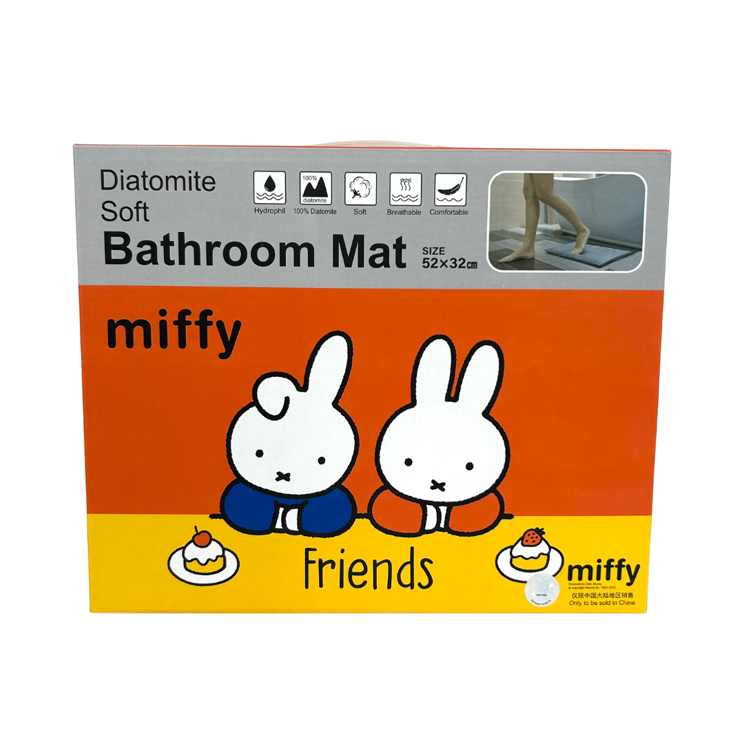 珪藻土ソフトバスマット　-ミッフィーA柄-　※7/16〜22迄に順次発送予定