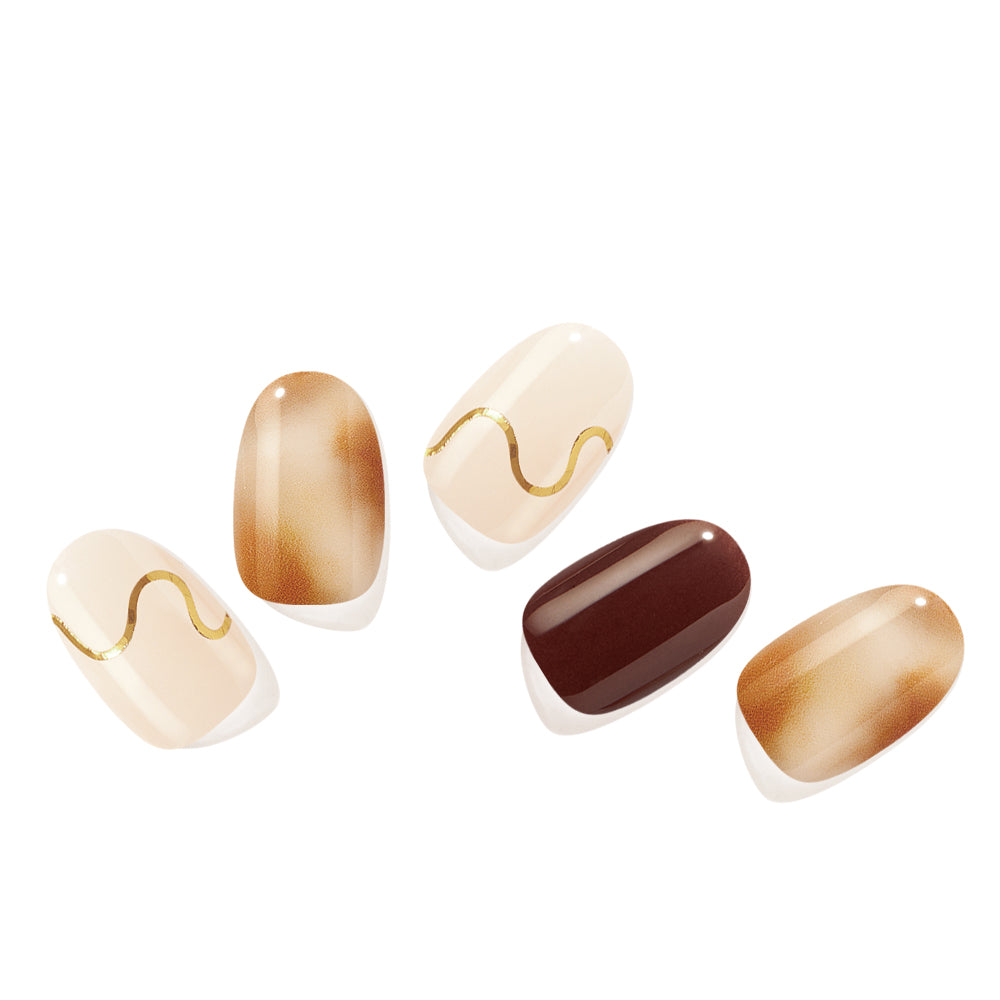 ellipsノベルティ対象商品【EDGEU】ジェルネイルシール　 ENA239 BLACK SUGARLATTE　※8/20〜26より順次発送予定