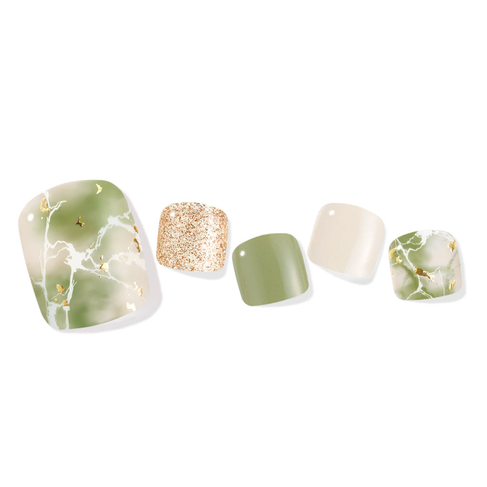 ellipsノベルティ対象商品【EDGEU】ジェルネイルシール　 足用　EPA721 OLIVE NUANCE　※8/20〜26より順次発送予定