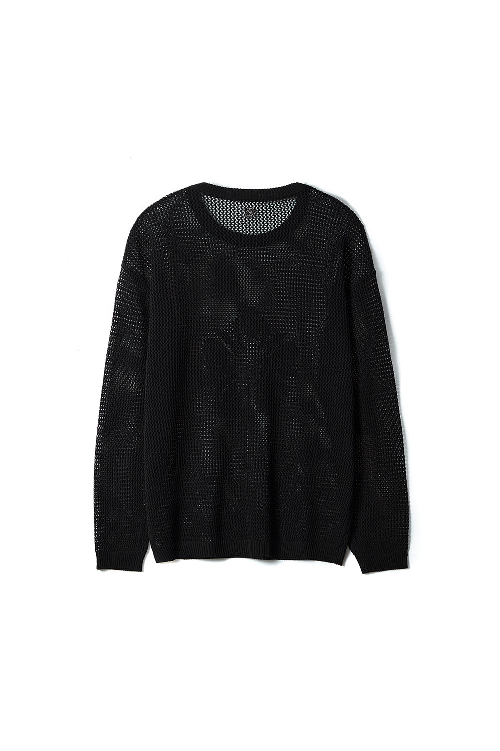 ※予約商品【ULKIN】[Runway] MUGUNG Crochet Knit Pullover_Black　※12月頃より順次配送予定