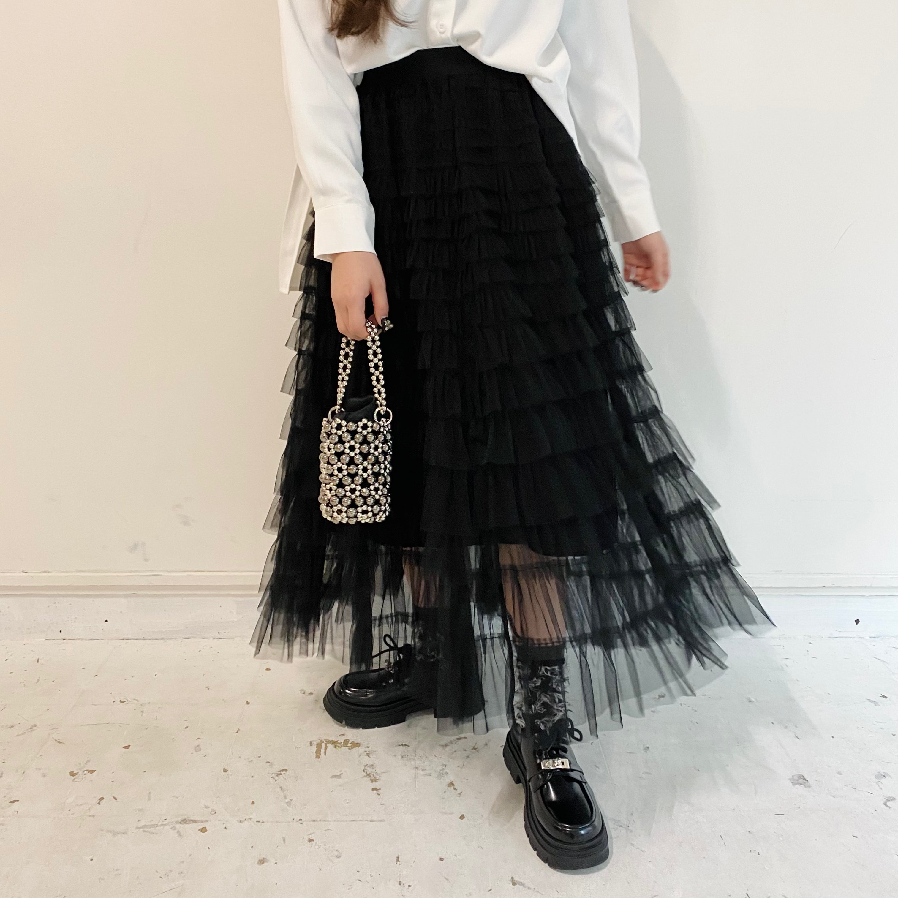 フェアリー(フレア)チュールスカート　 ※12/24-30頃より順次配送