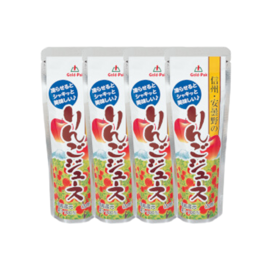 信州のりんごジュース 4本セット　※6/25-7/1迄に順次発送予定