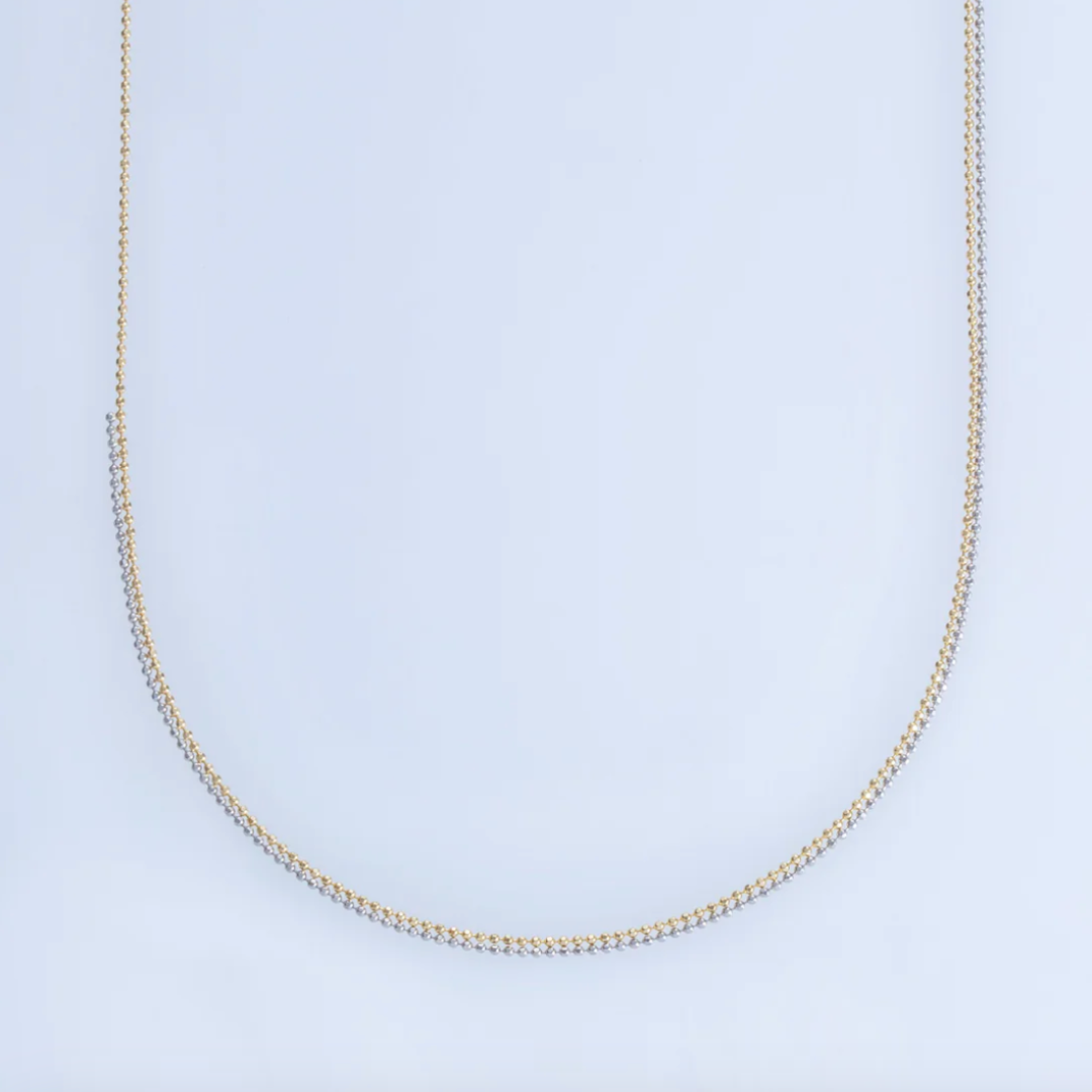 【ENEY】ピクセル ダブルチェーンネックレス　※11月中旬より弊社事務所から発送